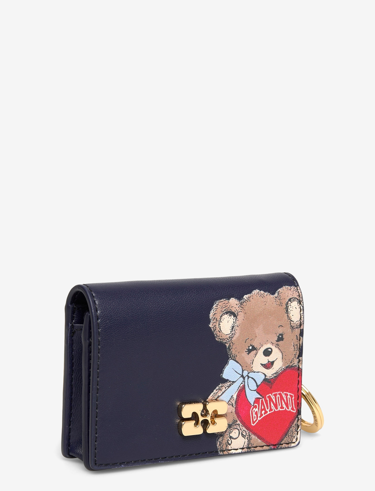 Ganni - Card Holder With Flap Bear - portemonnaies - multicolored - 2