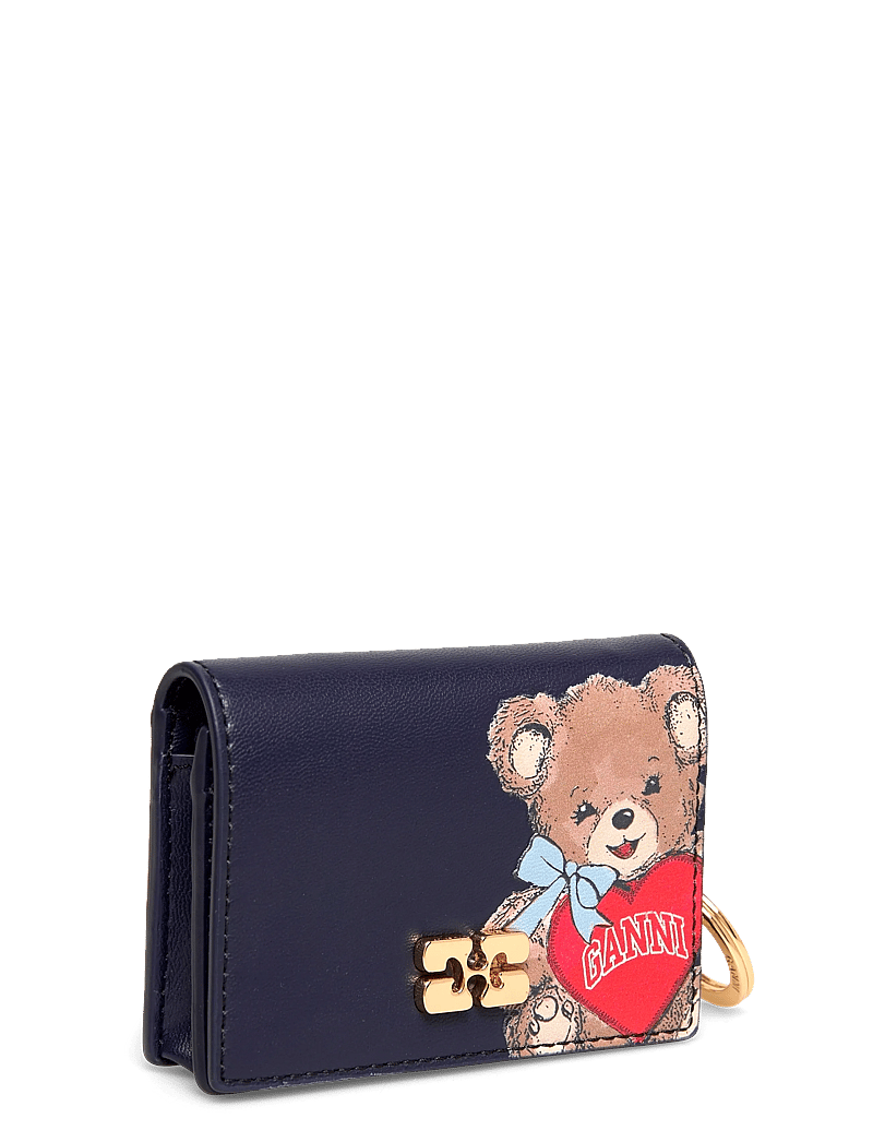 Ganni - Card Holder With Flap Bear - portemonnaies - multicolored - 2