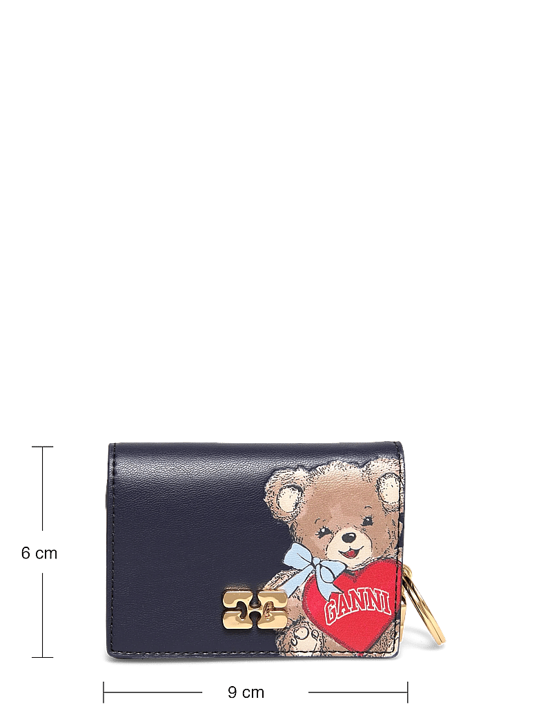 Ganni - Card Holder With Flap Bear - portemonnaies - multicolored - 3