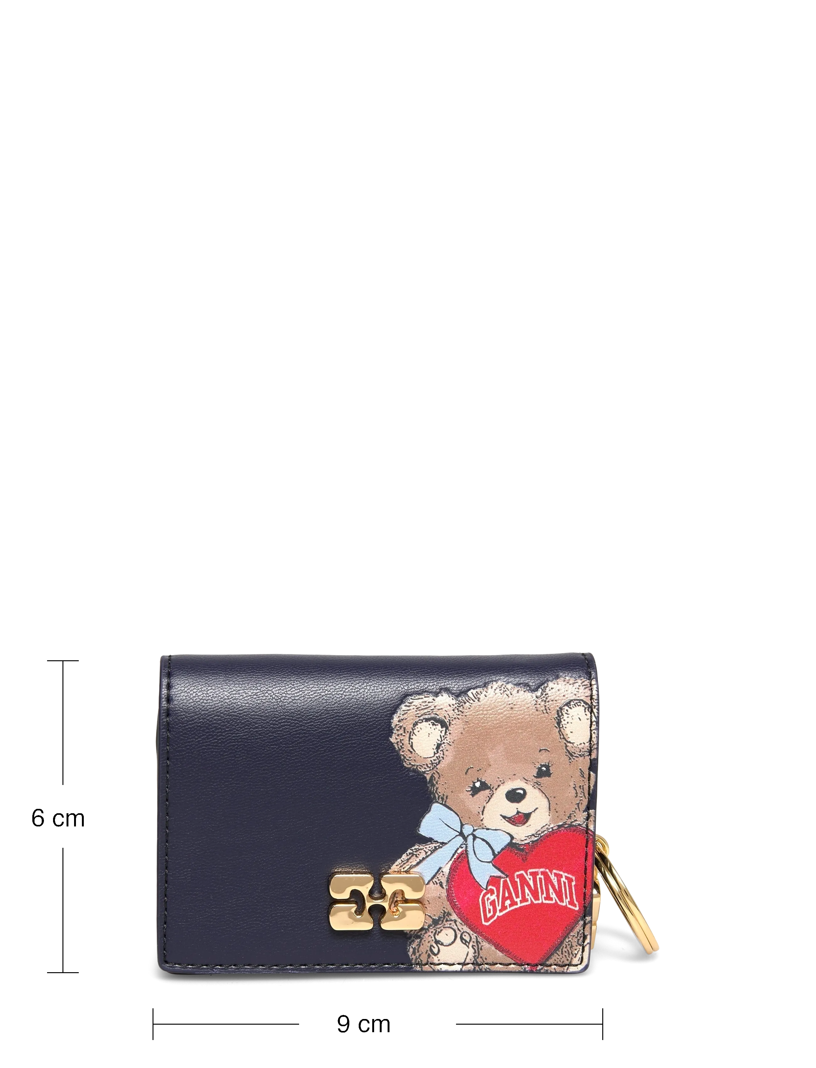 Ganni - Card Holder With Flap Bear - punge - multicolored - 3