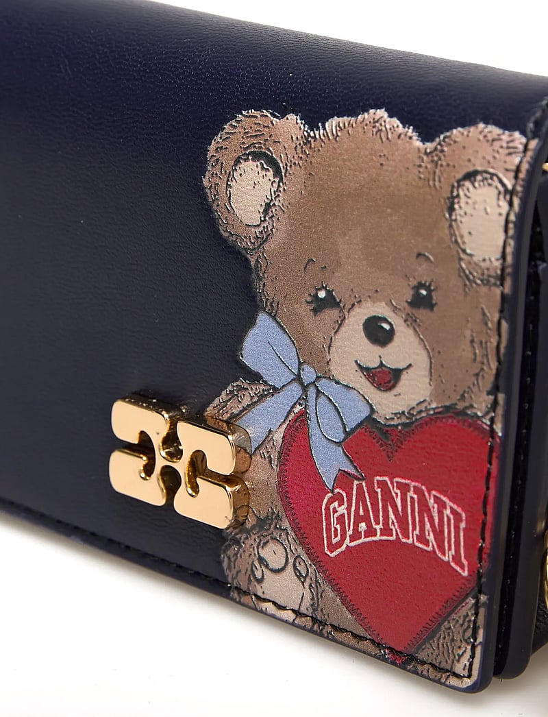 Ganni - Card Holder With Flap Bear - portemonnaies - multicolored - 4