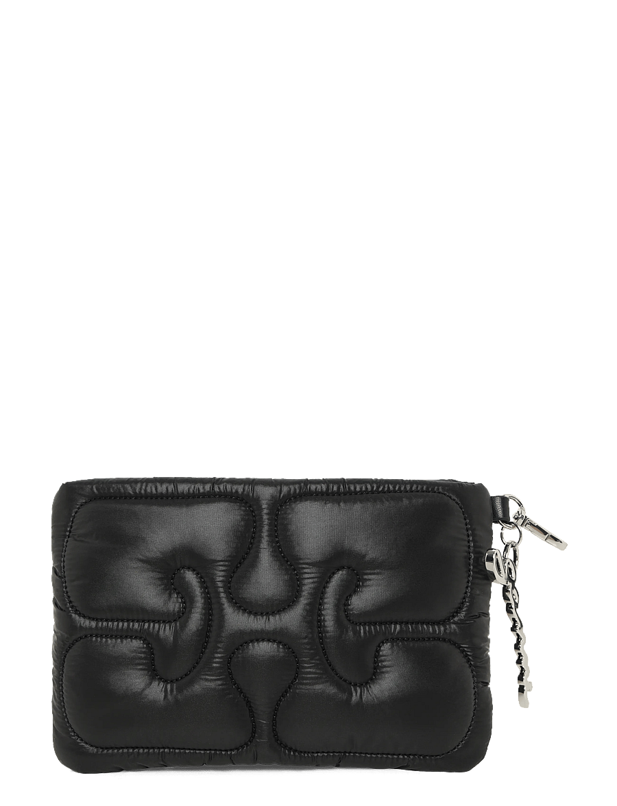 Ganni - Quilted Chain Purse - black - 1