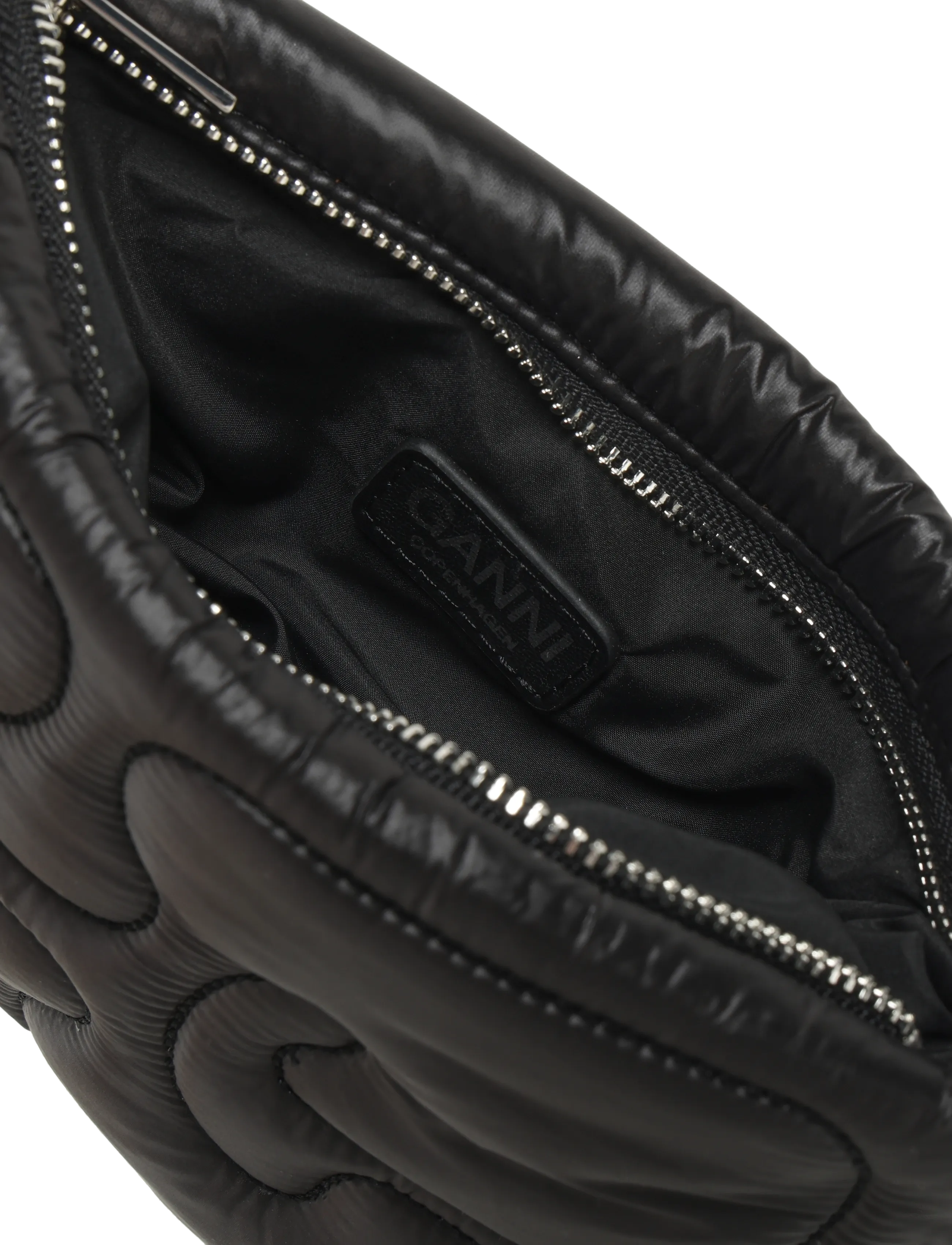 Ganni - Quilted Chain Purse - black - 4