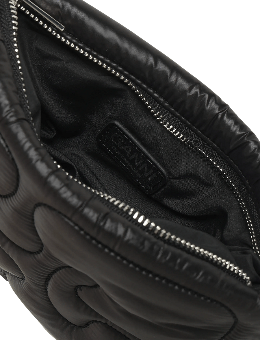 Ganni - Quilted Chain Purse - black - 4