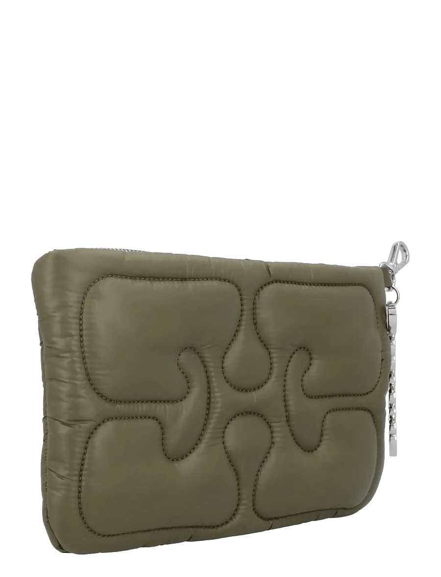 Ganni - Quilted Chain Purse - besondere anlässe - green - 1