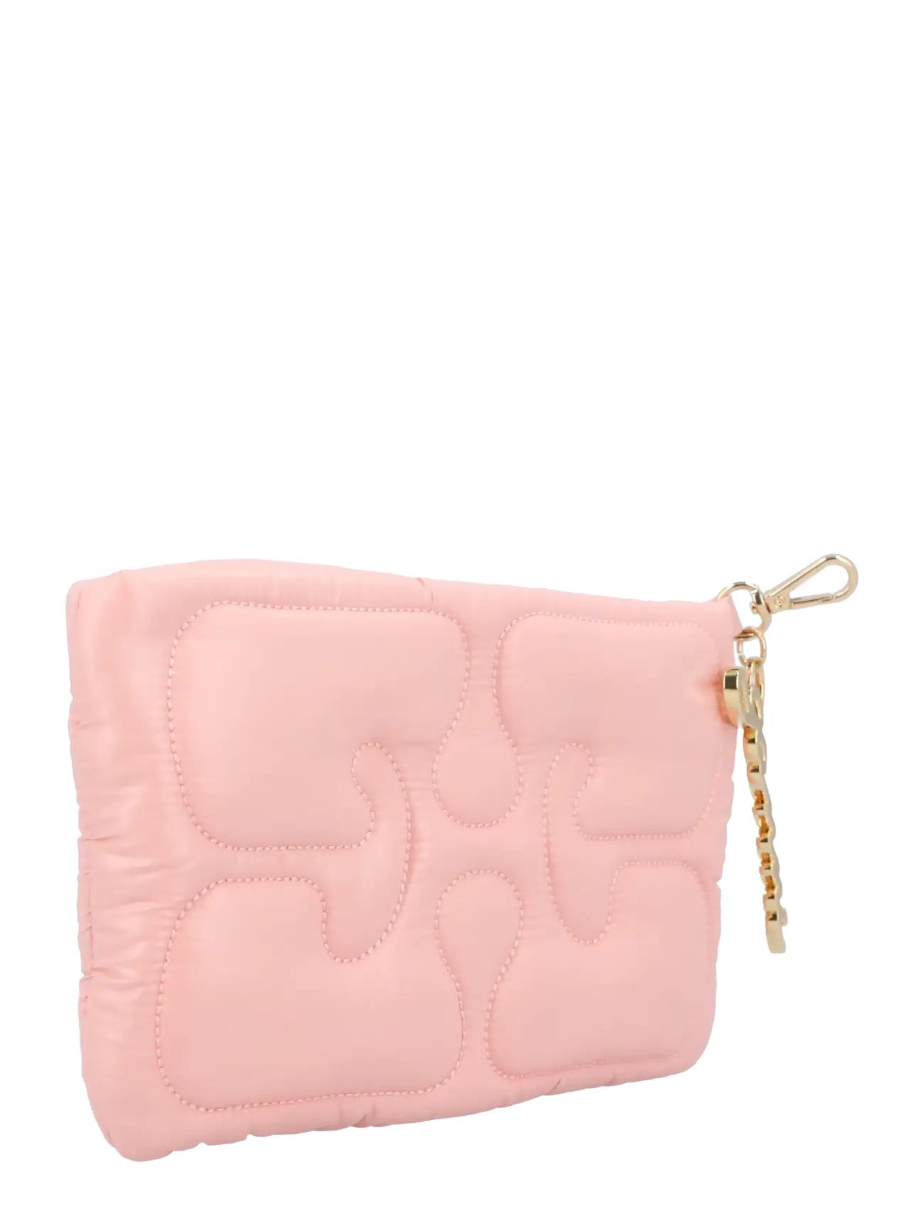 Ganni - Quilted Chain Purse - plånböcker - pink - 2