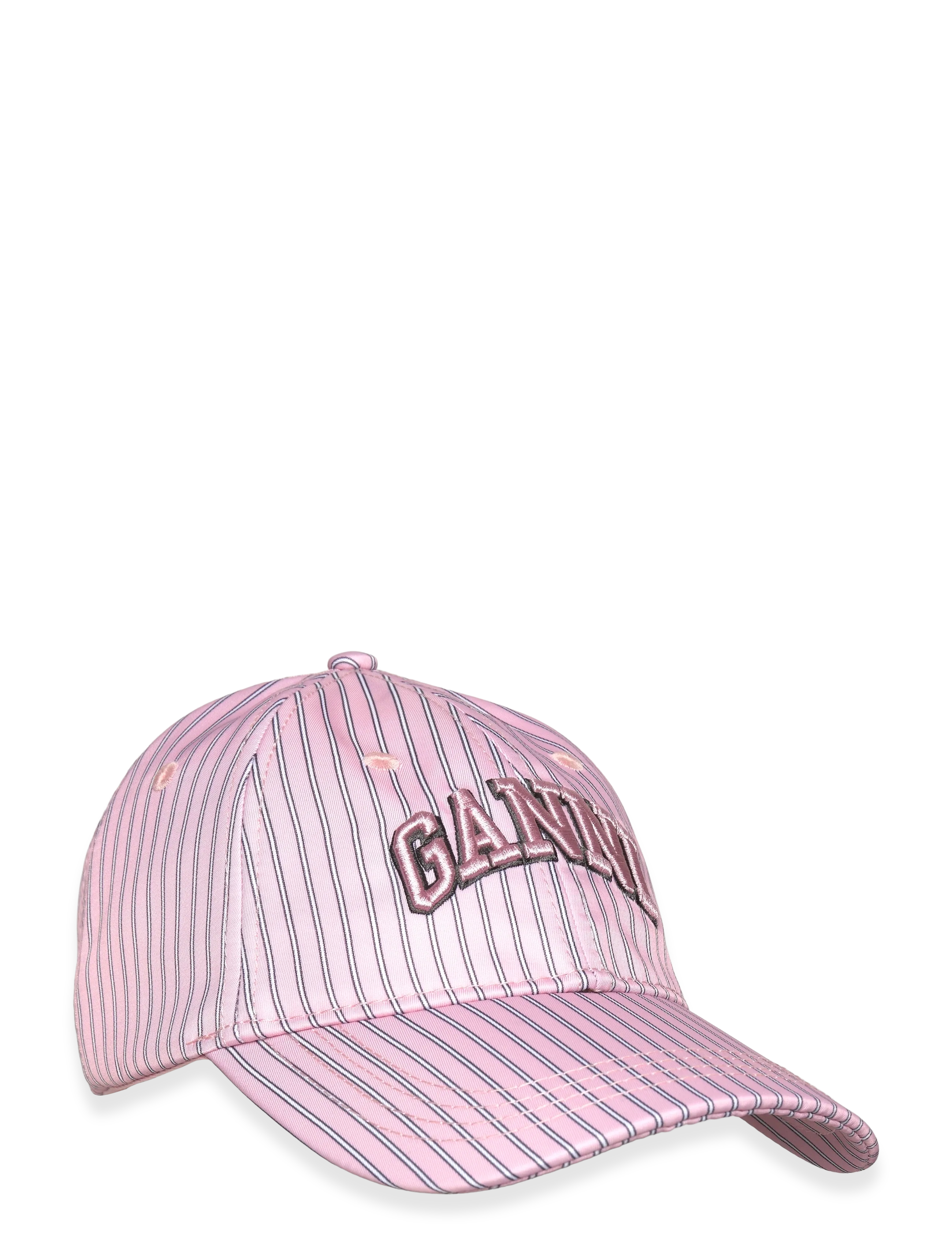 Ganni Pink printed logo baseball cap - Accessoarer - PINK / pink/rose