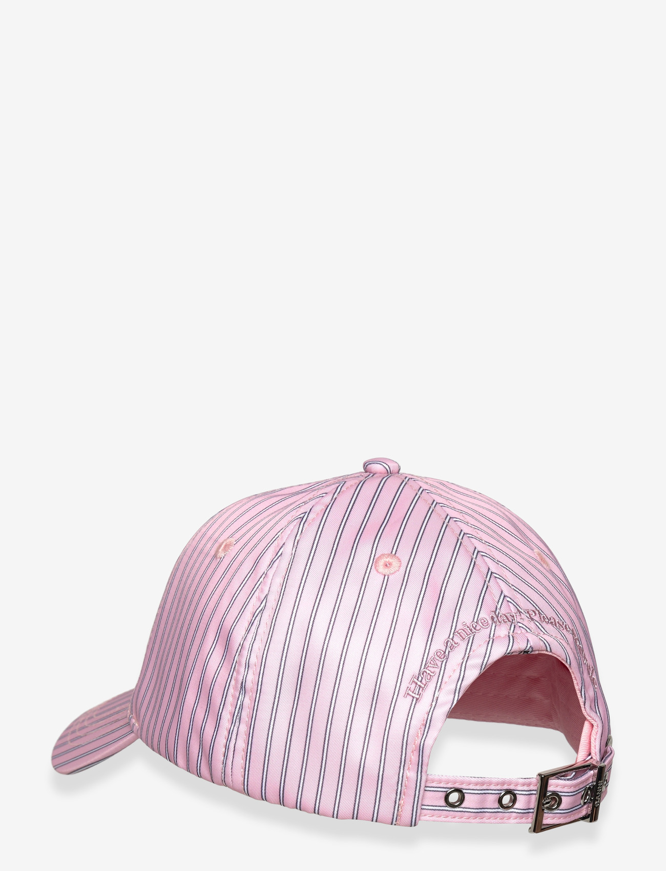 Ganni - Pink printed logo baseball cap - pink - 1