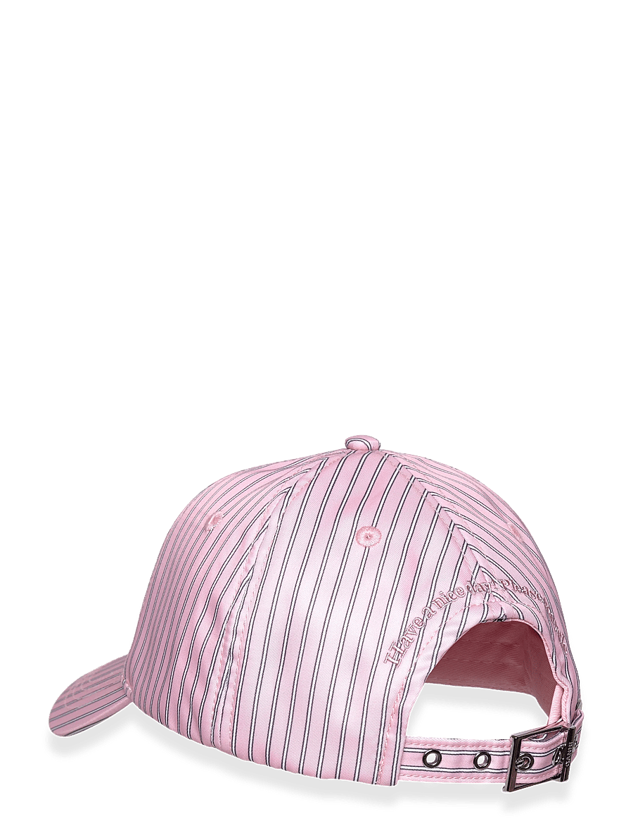 Ganni Pink Printed Logo Baseball Cap (GNAB302003805C) - Caps Ganni Pink Printed Logo Baseball Cap (GNAB302003805C) - Caps
