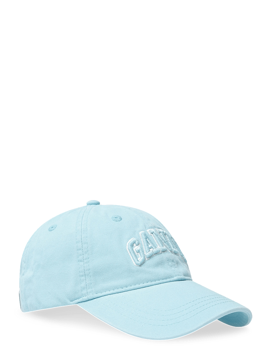Ganni - Washed cotton cap - nokamütsid - blue - 0