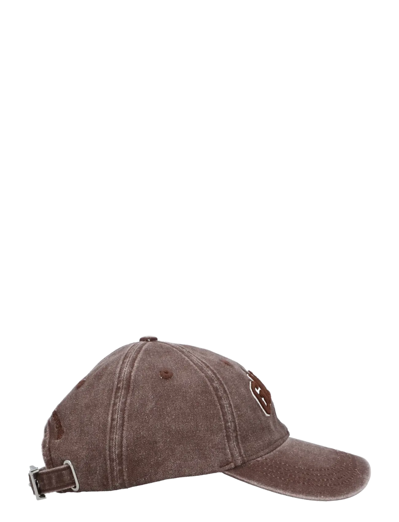 Ganni - Washed Cotton Canvas Cap - brown - 4