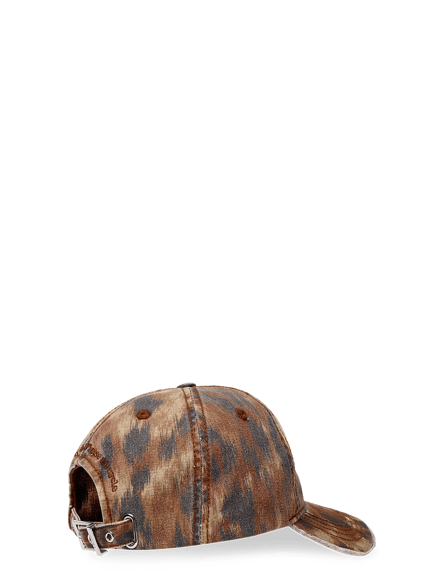 Ganni - Washed Cotton Print Canvas Cap - multicolored - 1
