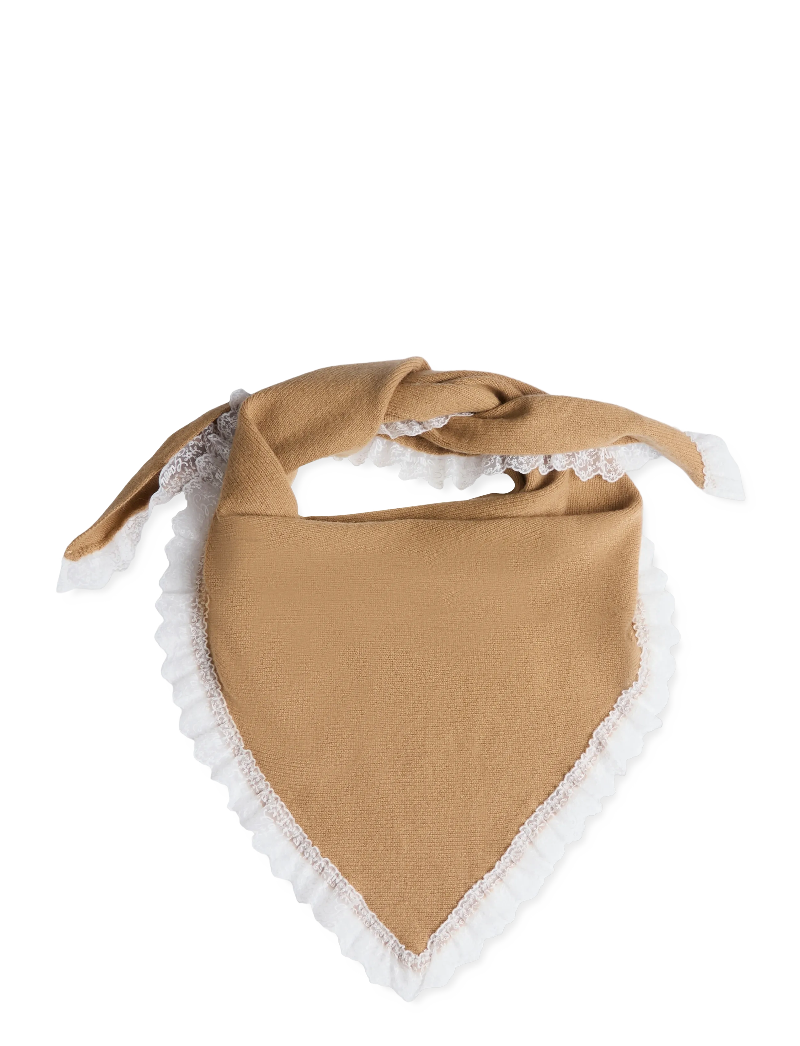 Ganni Wool Scarf - Accessories - BROWN / brown