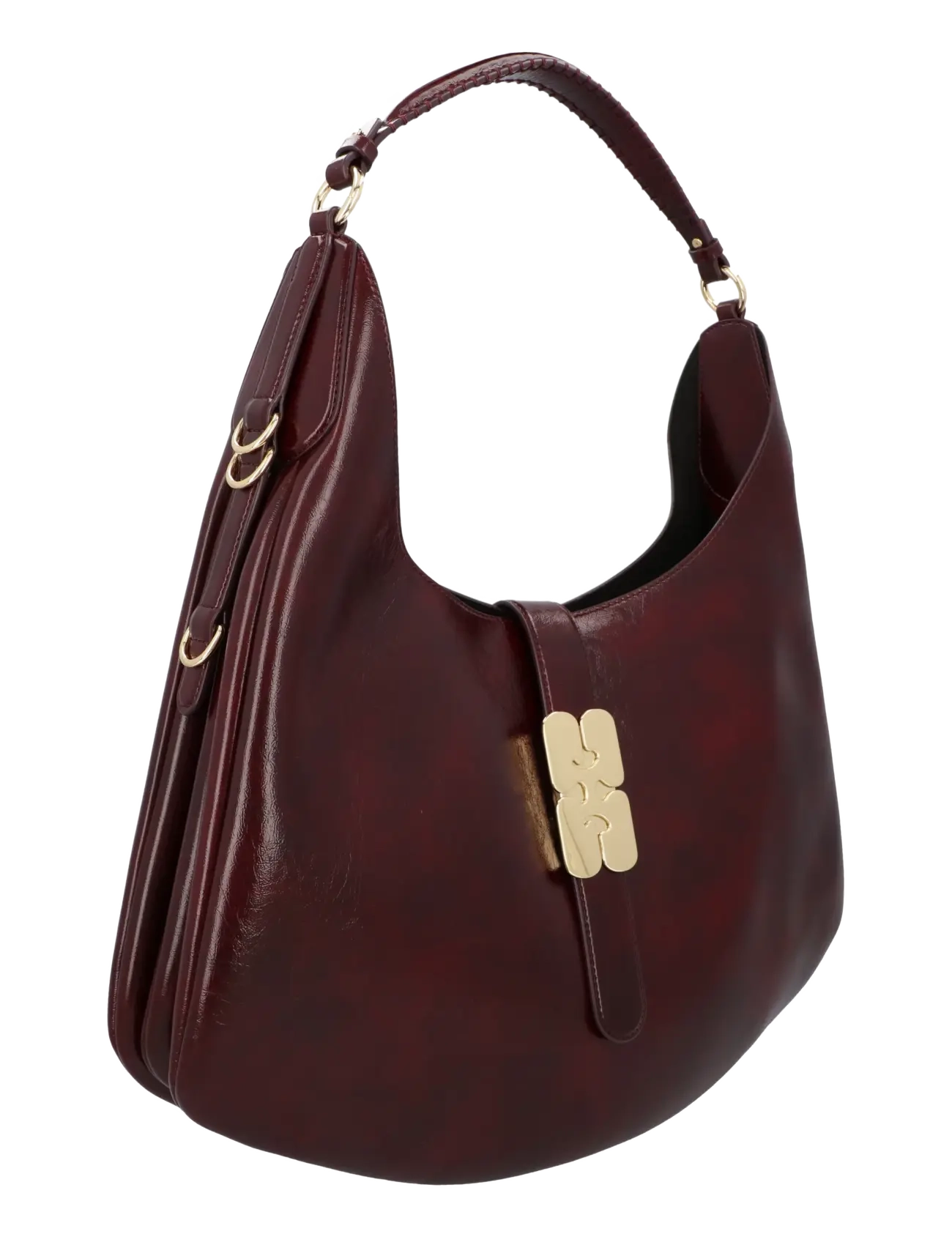 Ganni - Kat Large Deep Shine Bag - red - 2