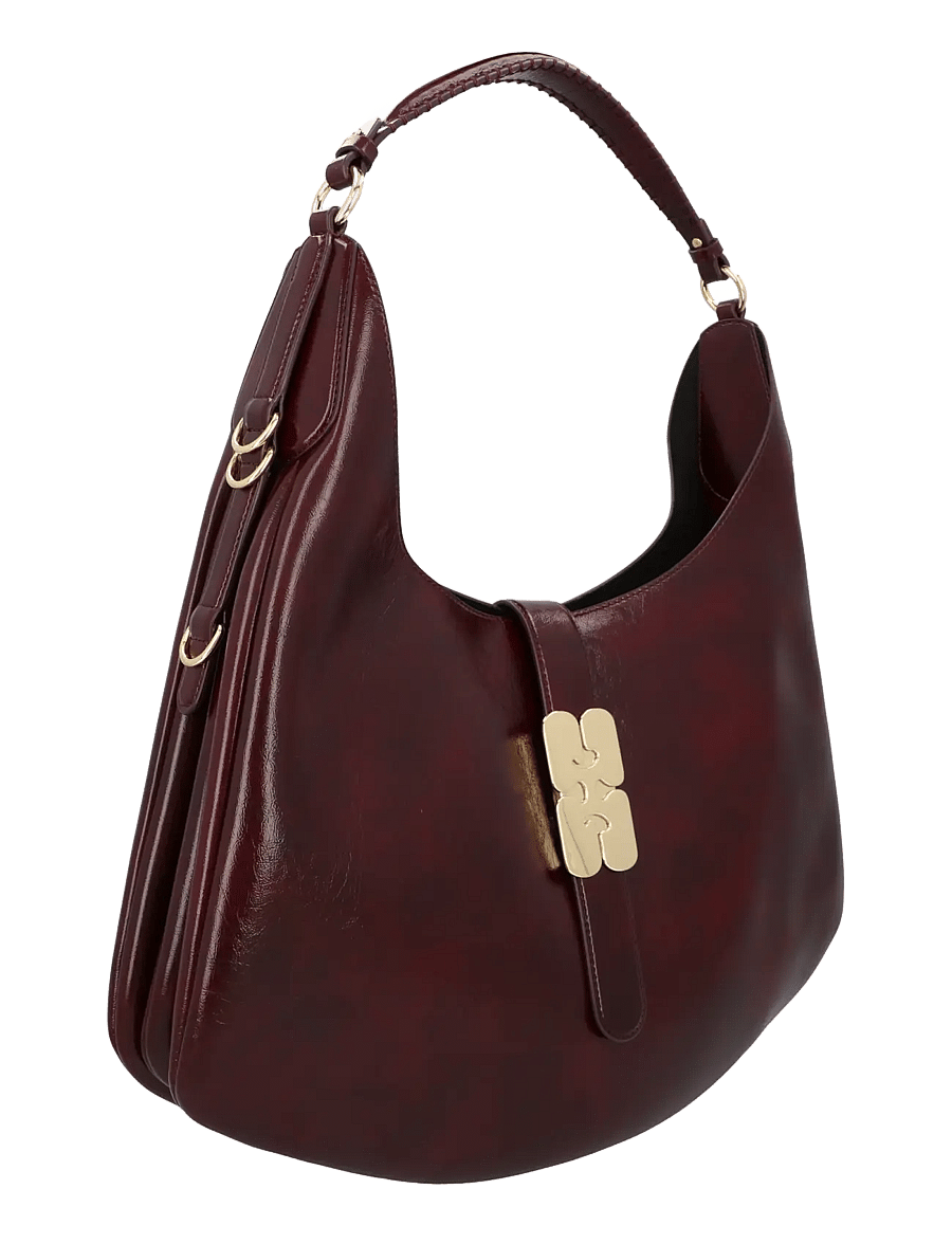 Ganni - Kat Large Deep Shine Bag - red - 2