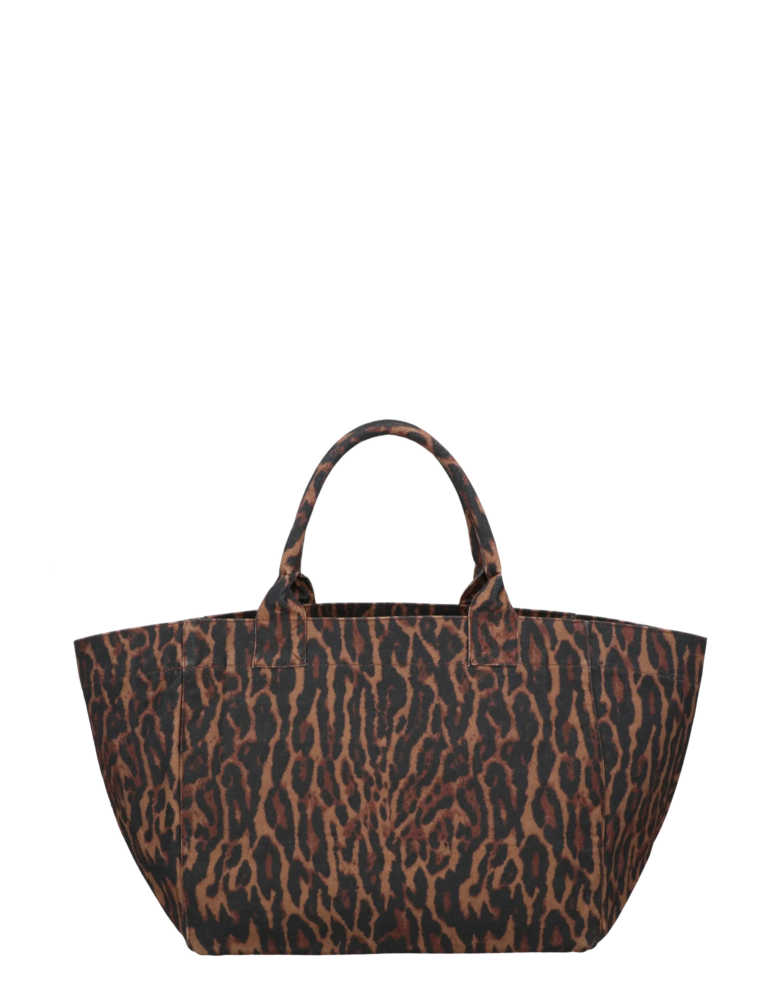 Ganni Tote Bag In Gradient Red Leopard shoppingväskor & totes dam – bild 2