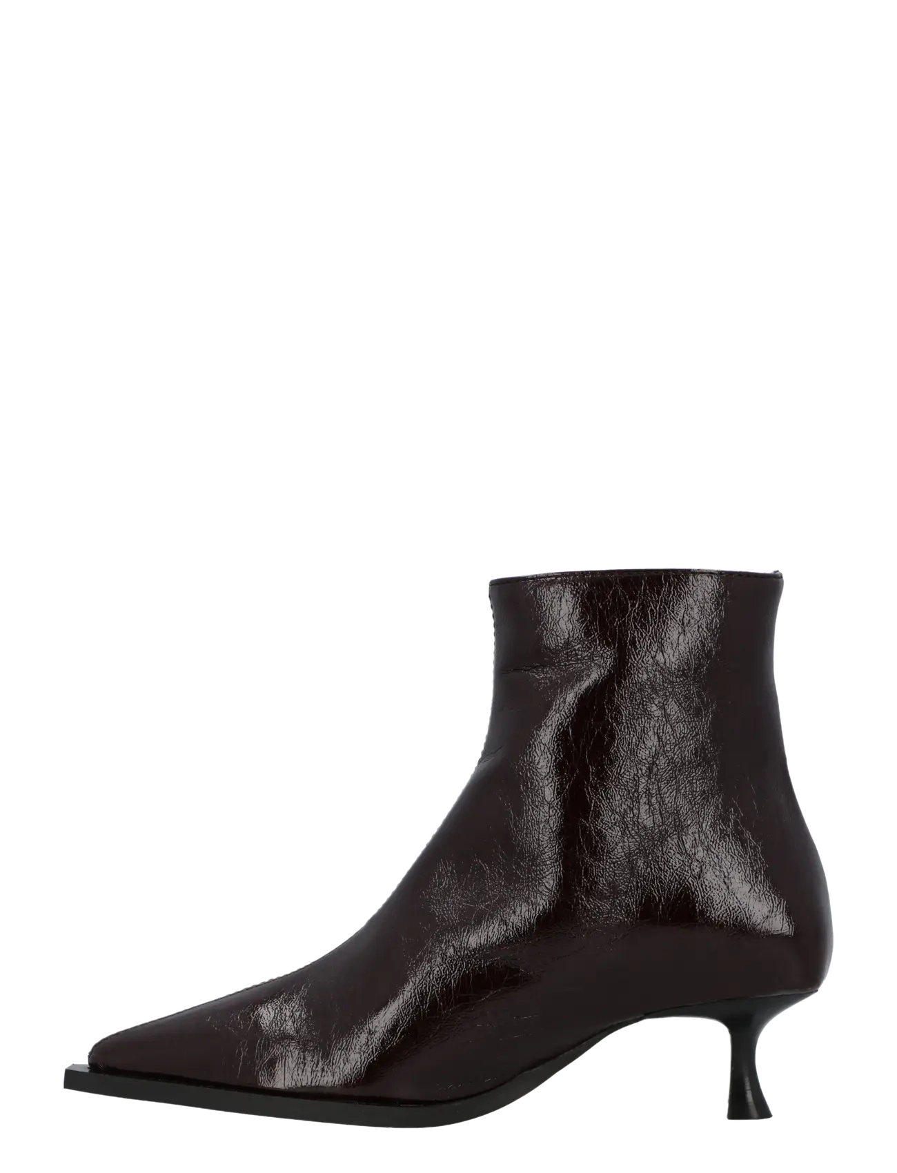 Ganni - Ana Ankle Boot Deep Vintage - stiefeletten mit absatz - brown - 1
