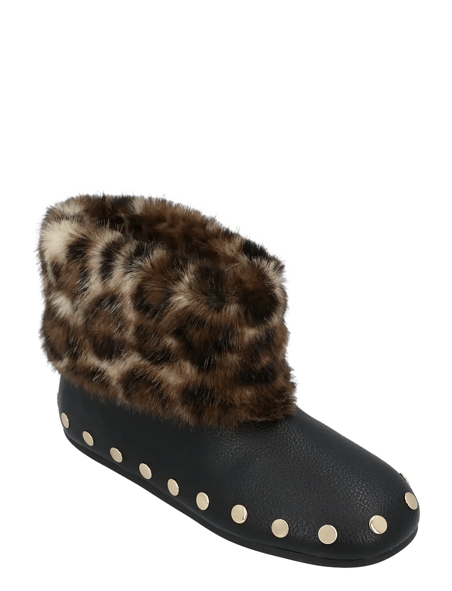 Ganni - Jenny Low Fur Boots - flache stiefeletten - black - 0