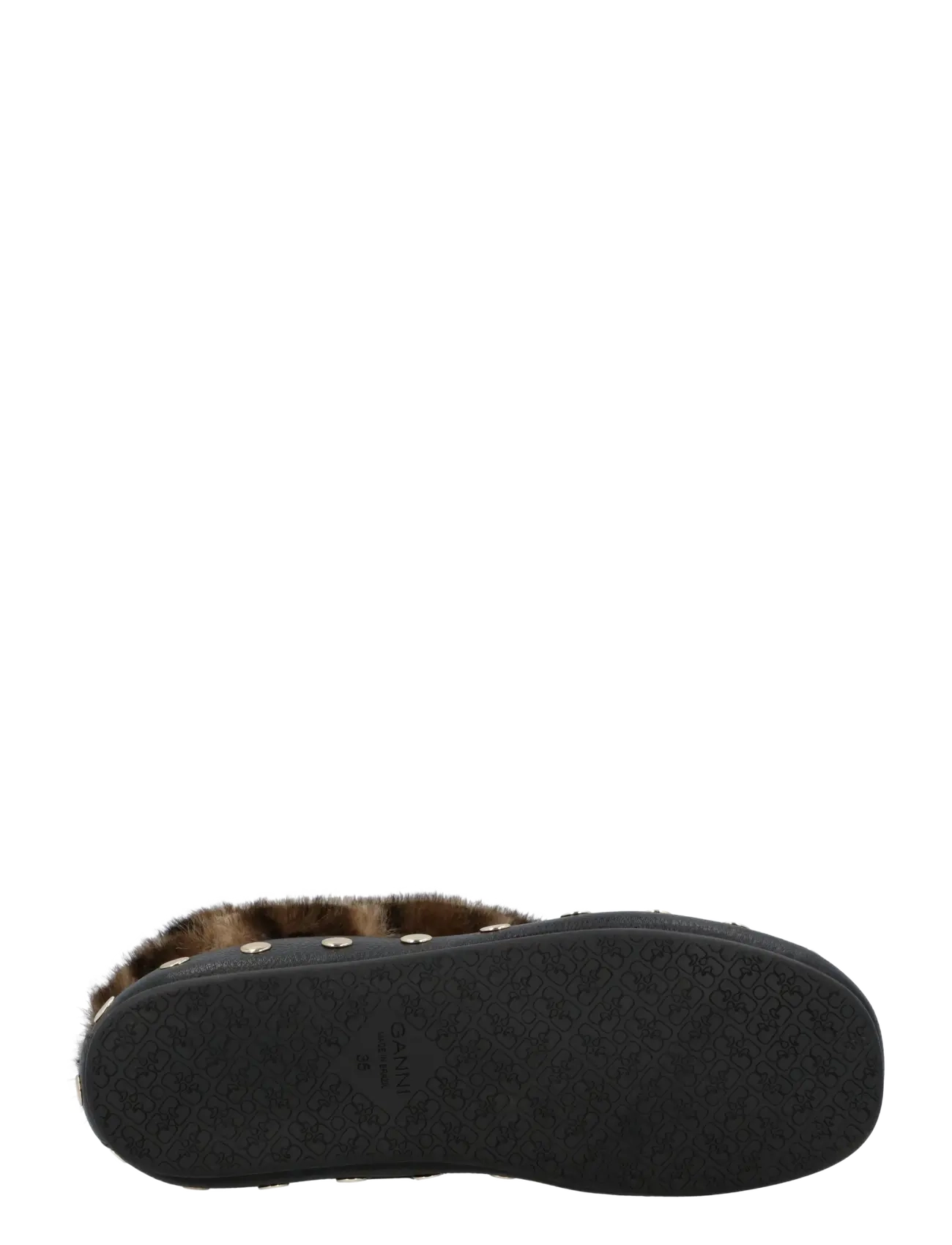 Ganni - Jenny Low Fur Boots - flache stiefeletten - black - 2