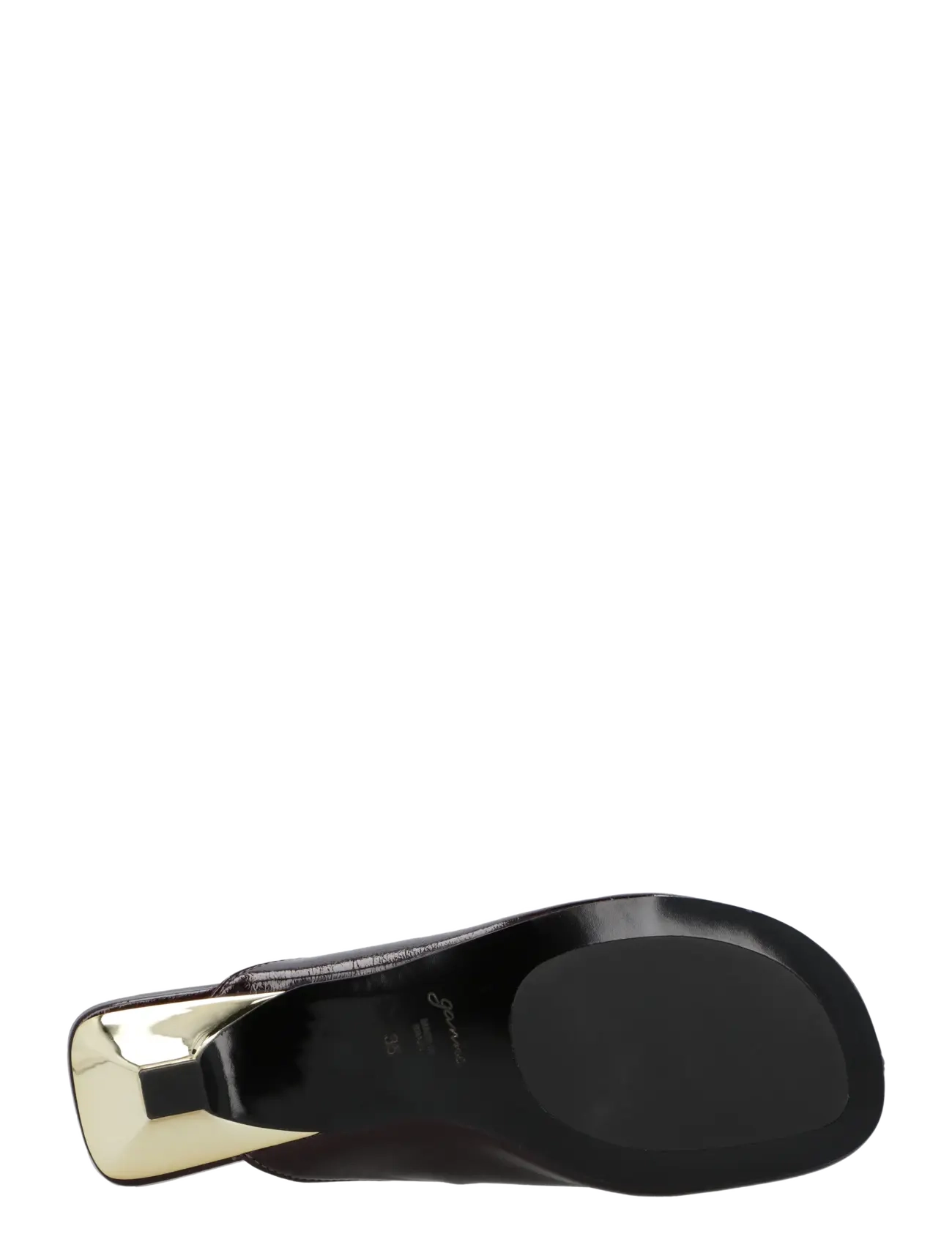 Ganni - Sue Bow Kitten Heel Deep Shine - pantoletten mit absatz - brown - 2