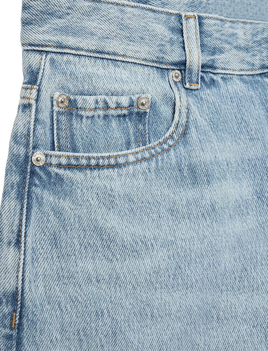 Ganni - Light Blue Baggy Wide Leg Jeans - wide leg jeans - blue - 2