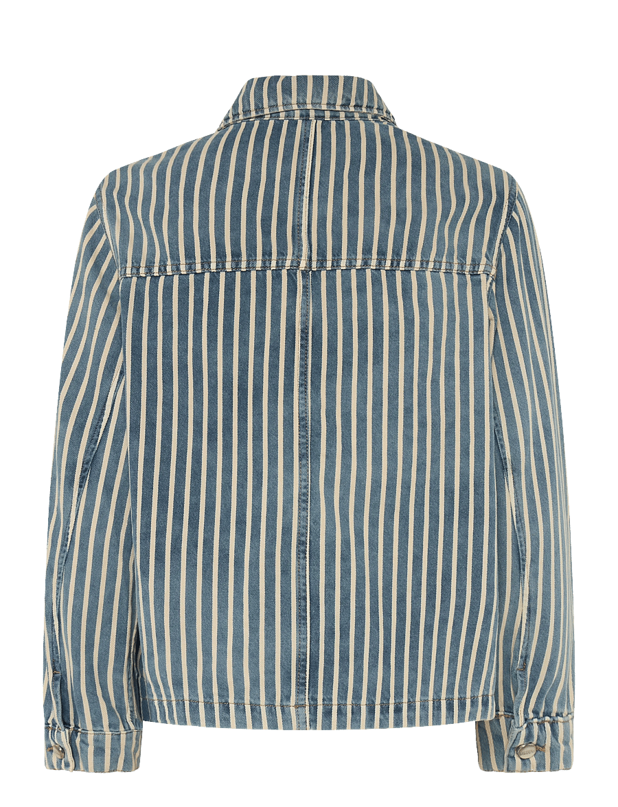 Ganni - Soft Chambray Denim Jacket - frühlingsjacken - blue - 2