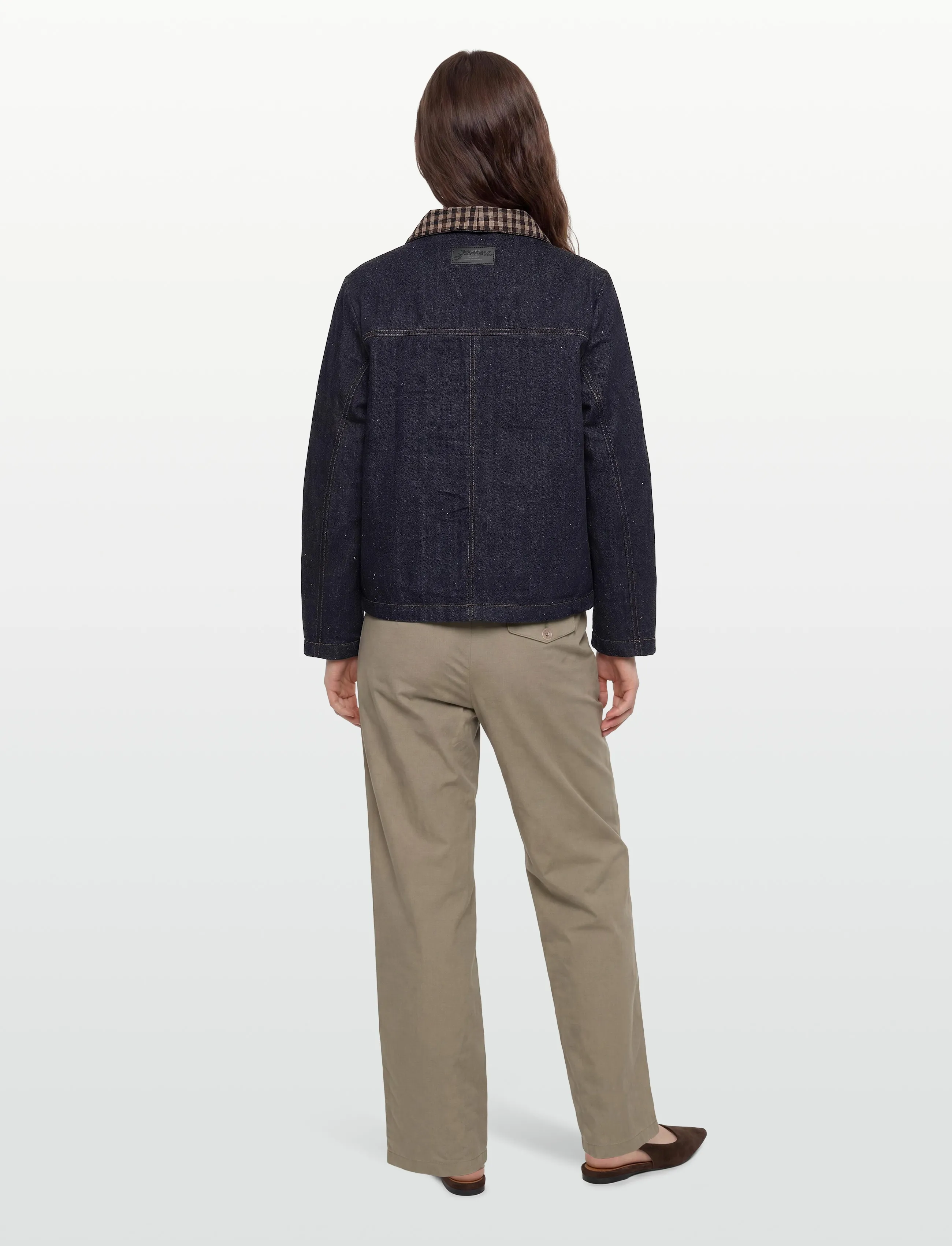Ganni - Neppy Denim Bonded Jacket - blue - 4