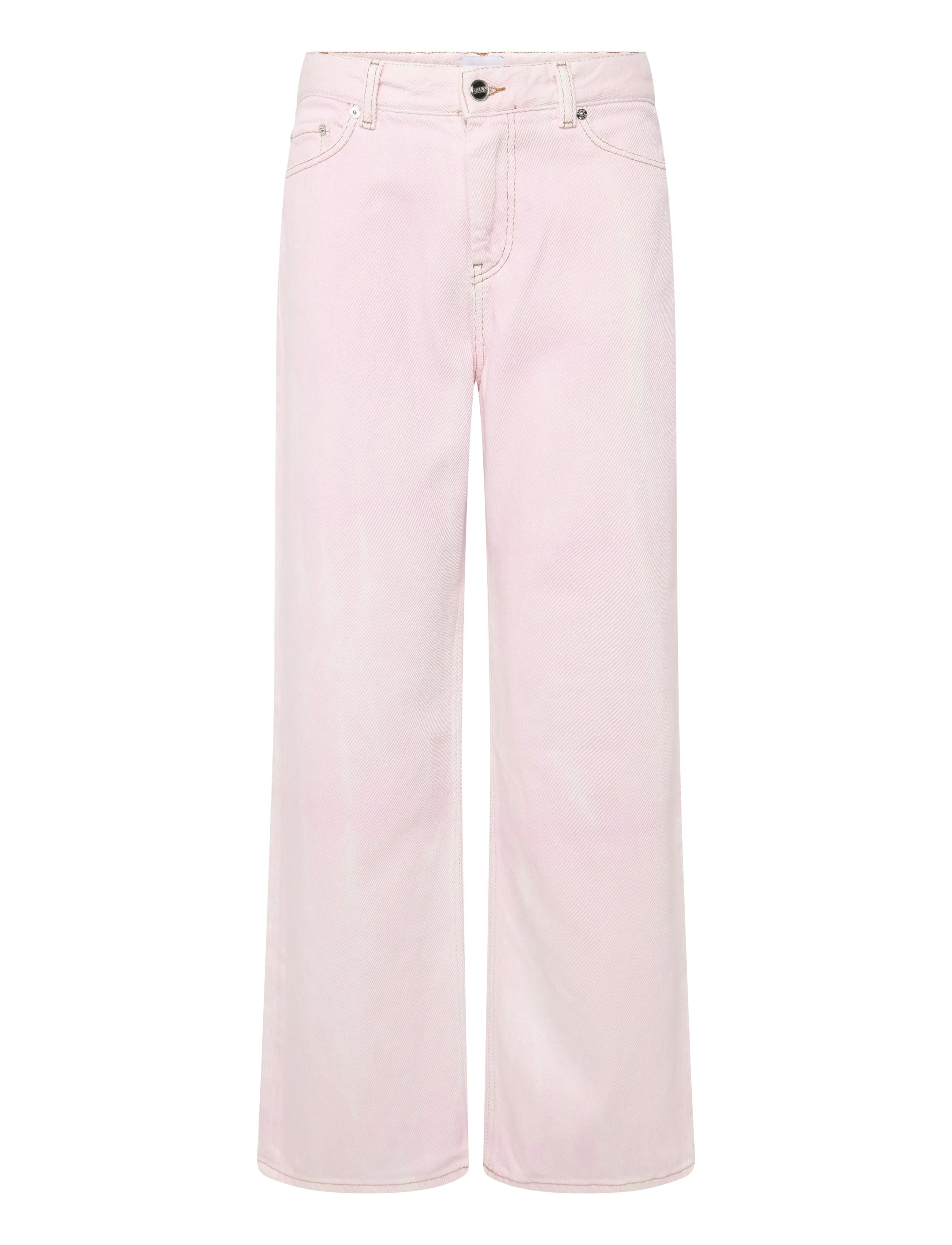 Ganni Overdyed Heavy Denim Izey Jeans - Jeansmode - PINK / pink/rose