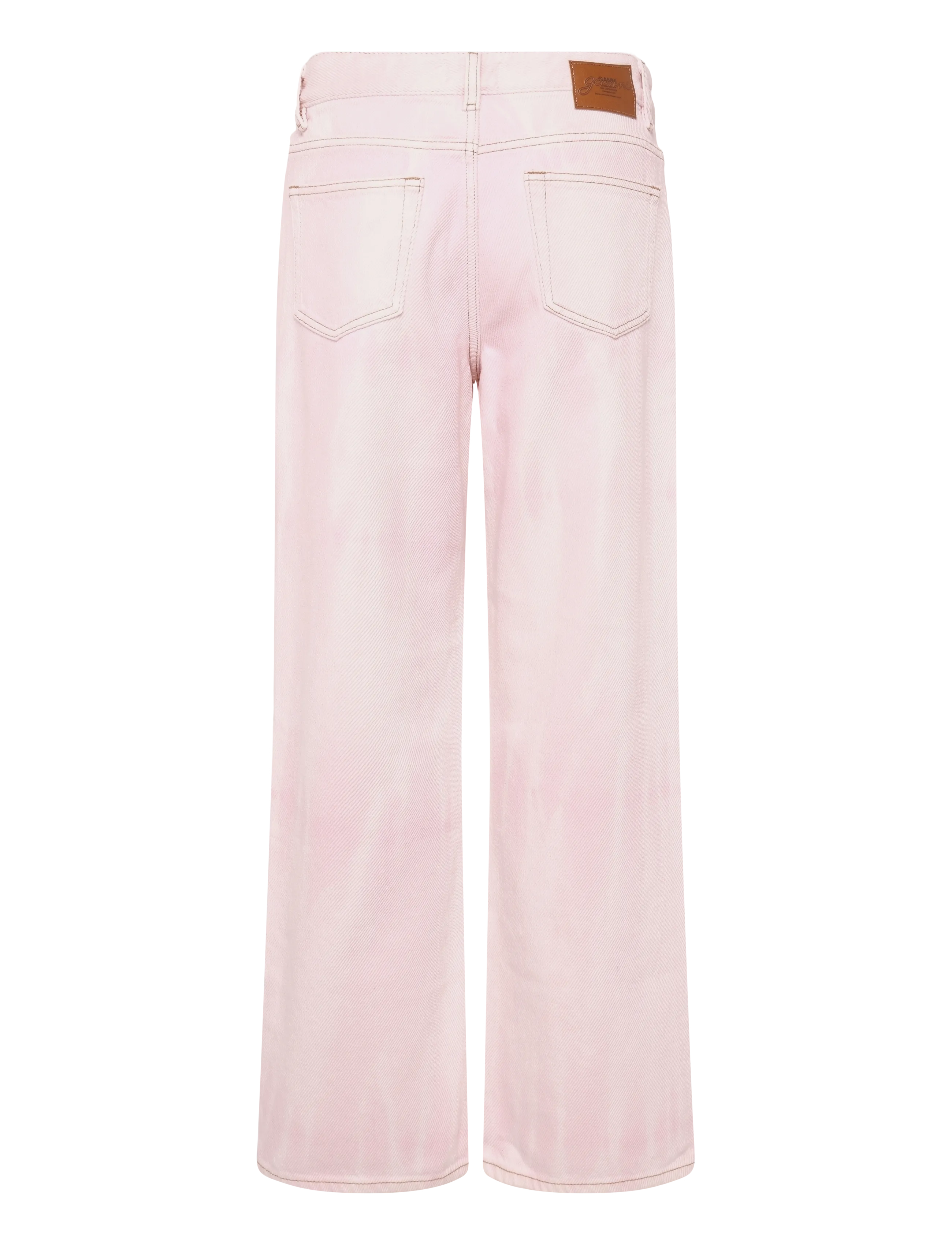 Ganni - Overdyed Heavy Denim Izey Jeans - pink - 1