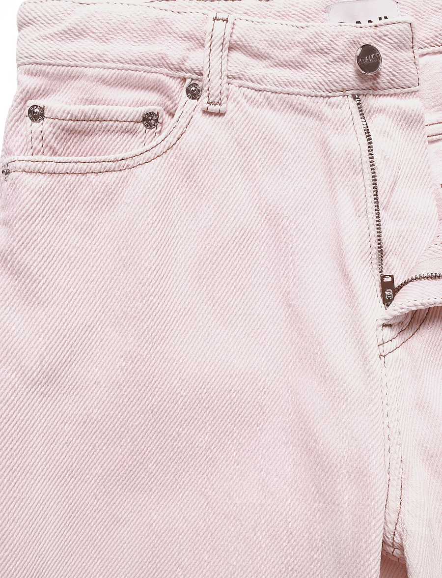 Ganni - Overdyed Heavy Denim Izey Jeans - laia säärega teksad - pink - 2