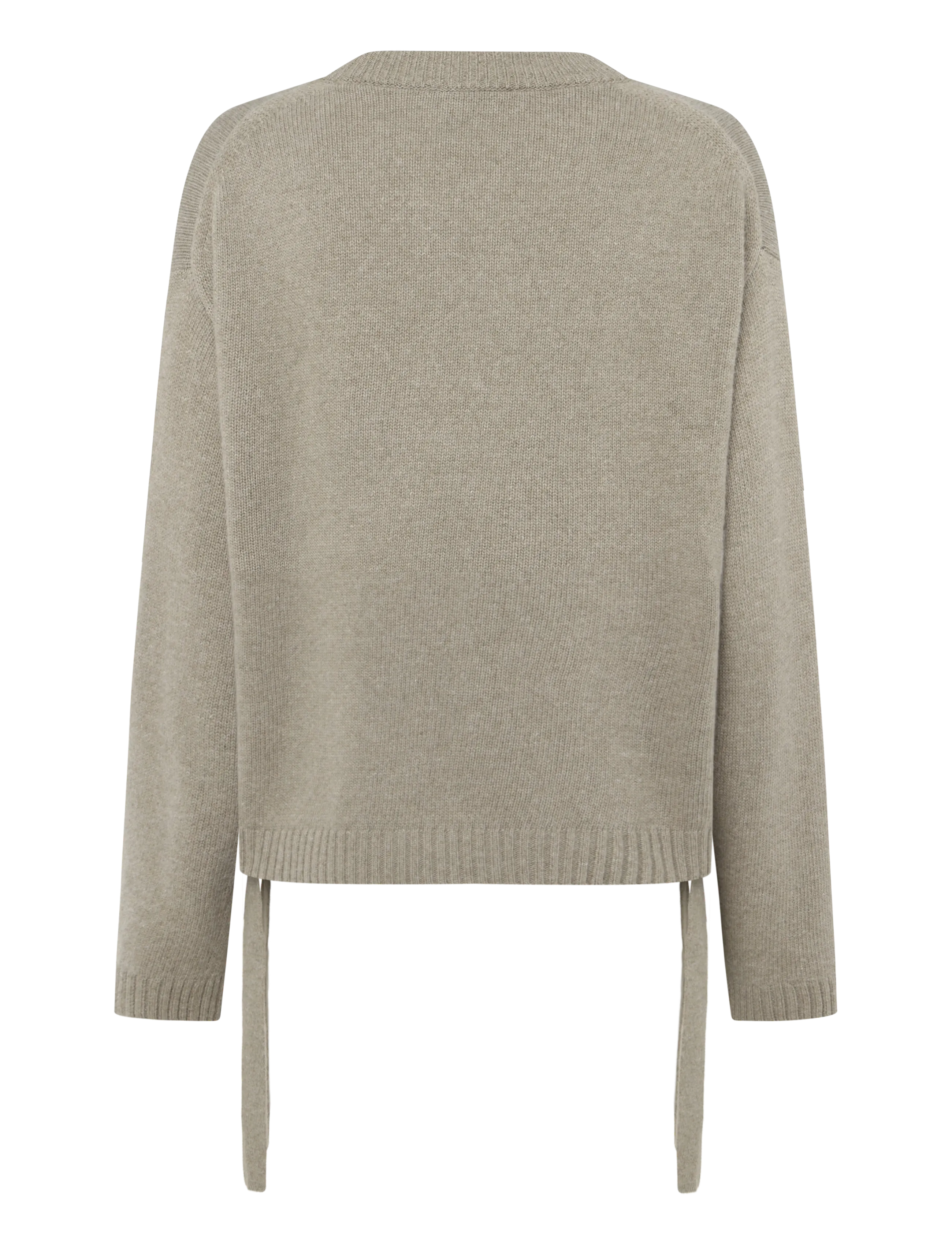 Ganni - Future Wool Mix Oversized O Neck Sweater - green - 1