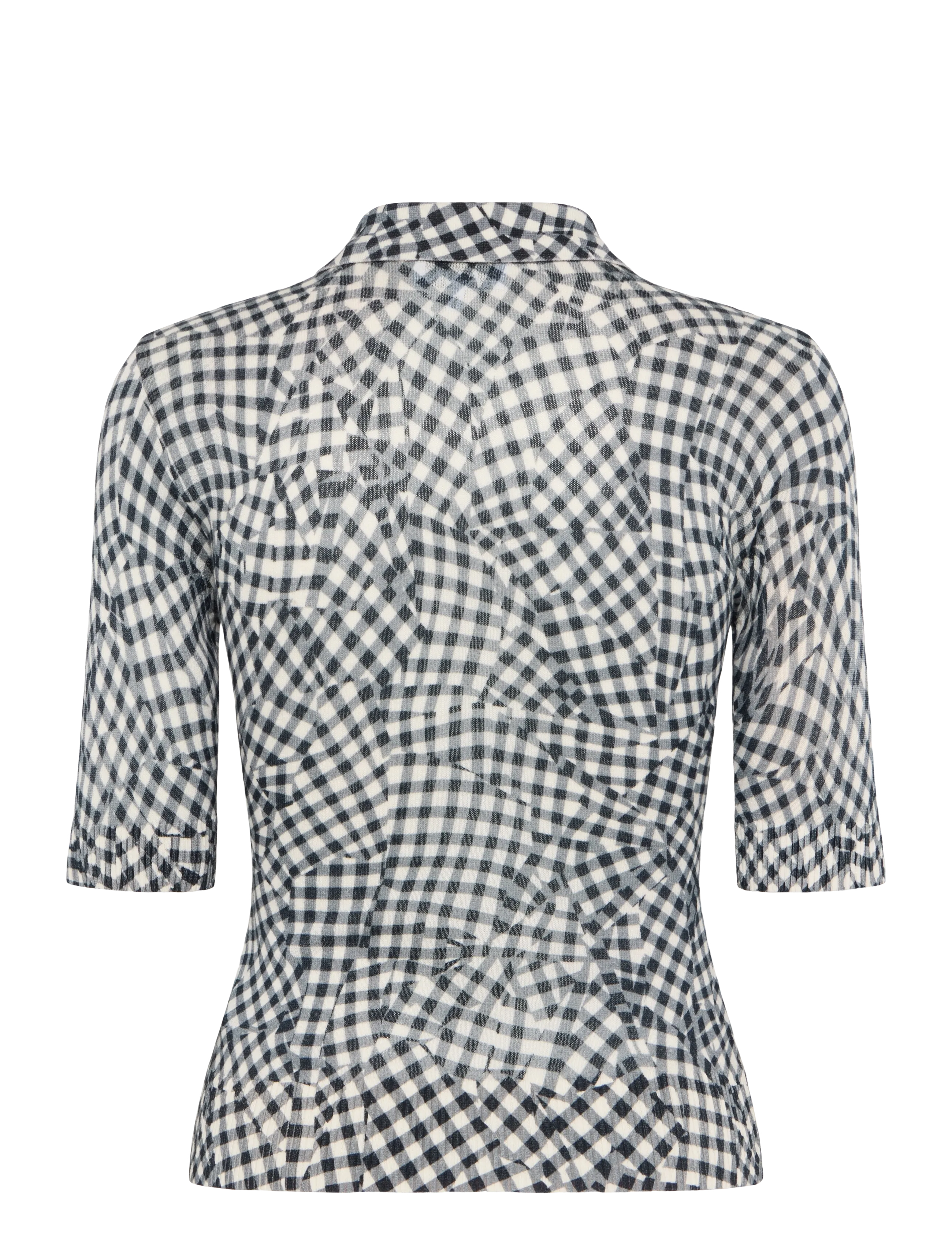 Ganni - Mesh Top - poloshirts - black - 1