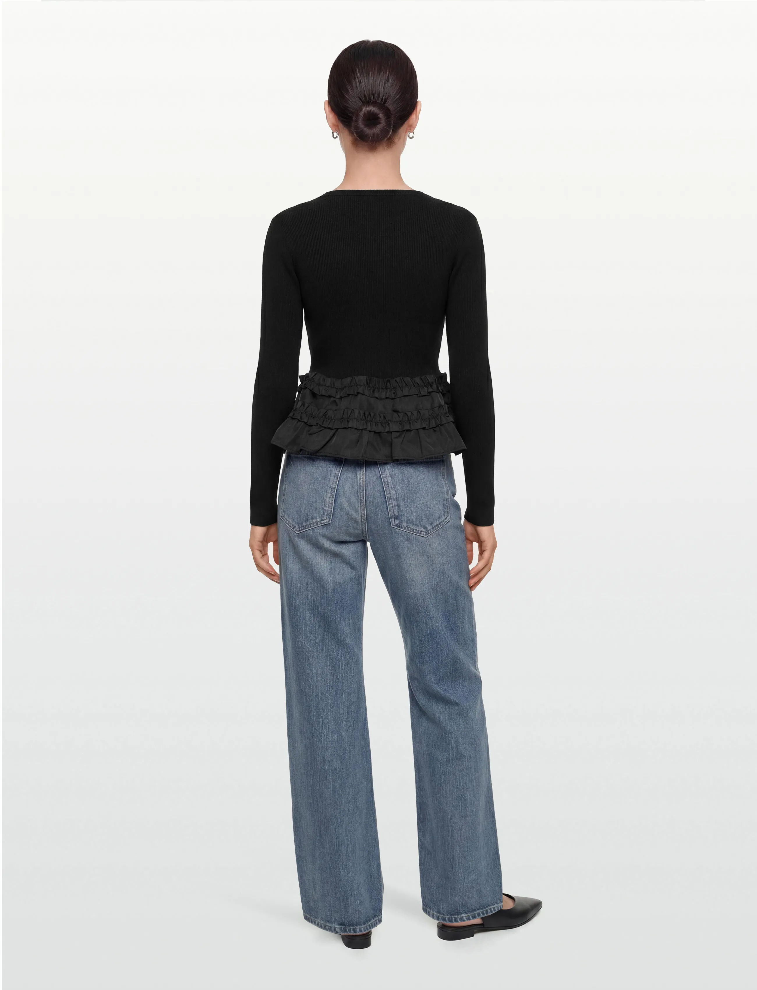 Ganni - Tie String Vest - crop tops - black - 4