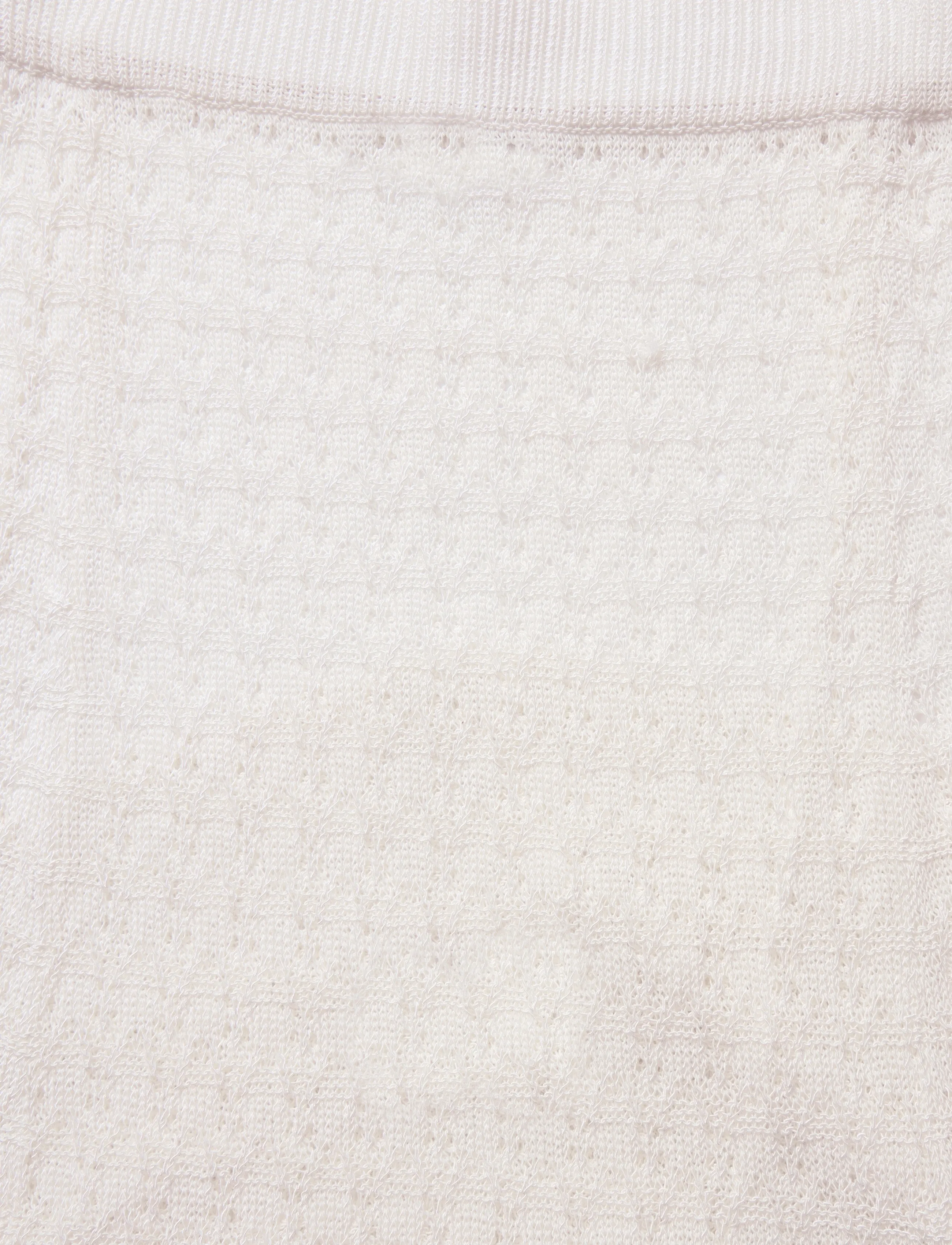 Ganni - Shiny Pointelle Knit - strickröcke - white - 2