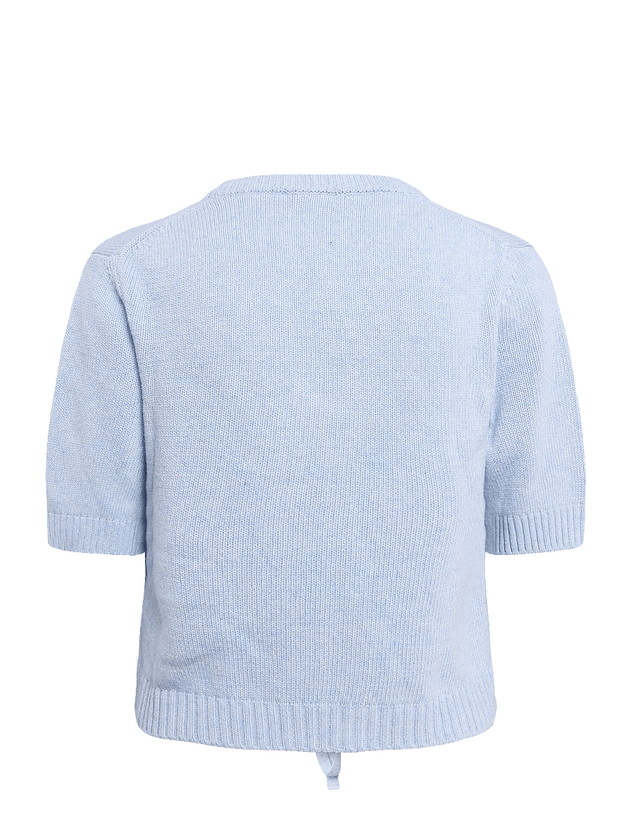 Ganni - Blue Future Wool Blend Cardigan - cardigans - blue - 1