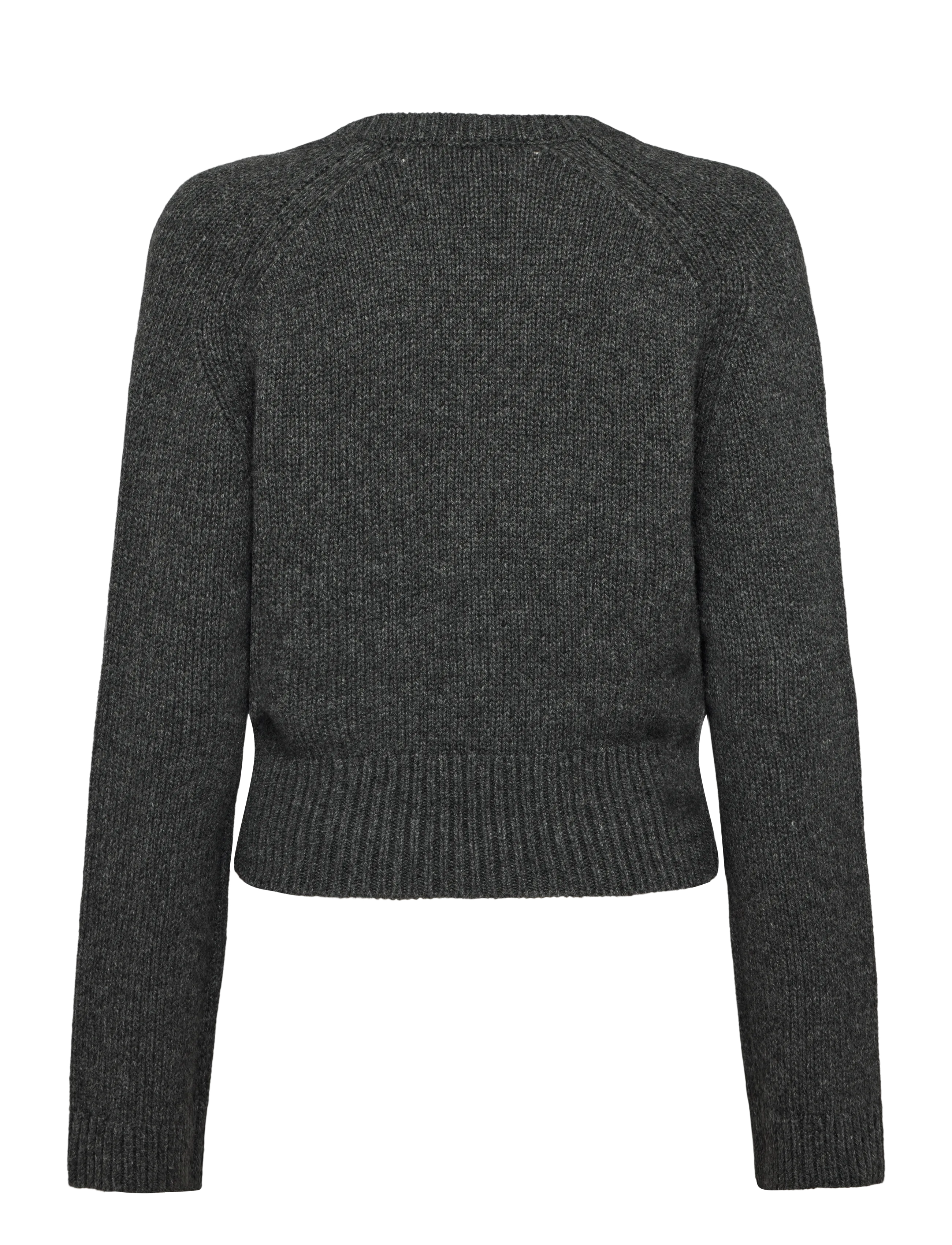 Ganni - Deep V Neck Sweater - grey - 1