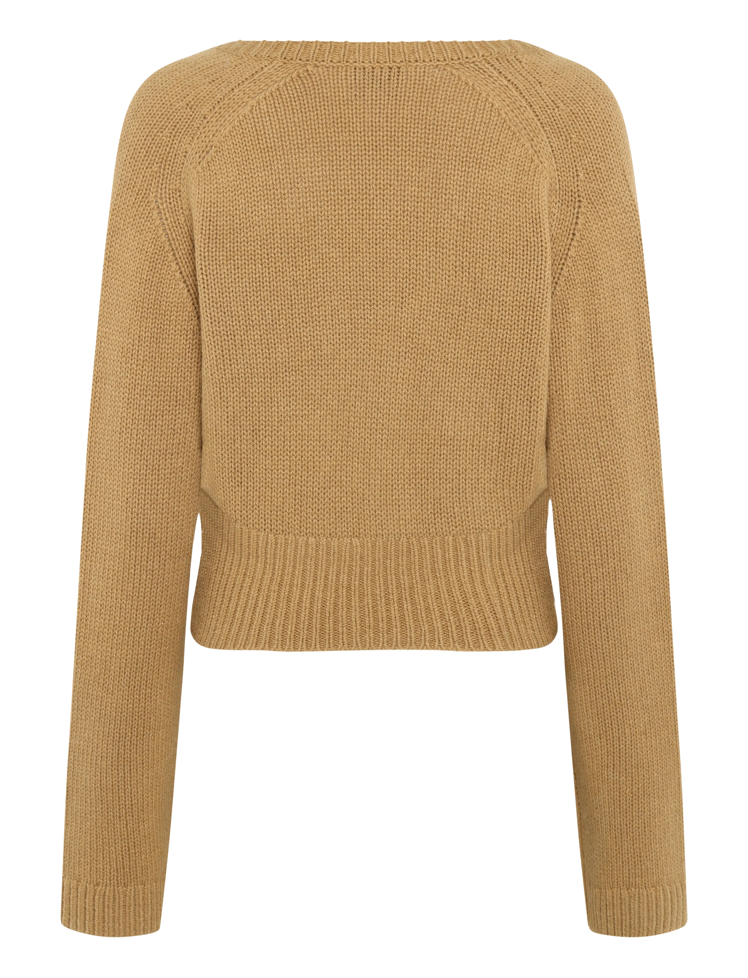 Ganni - V Neck Jumper - beige - 1