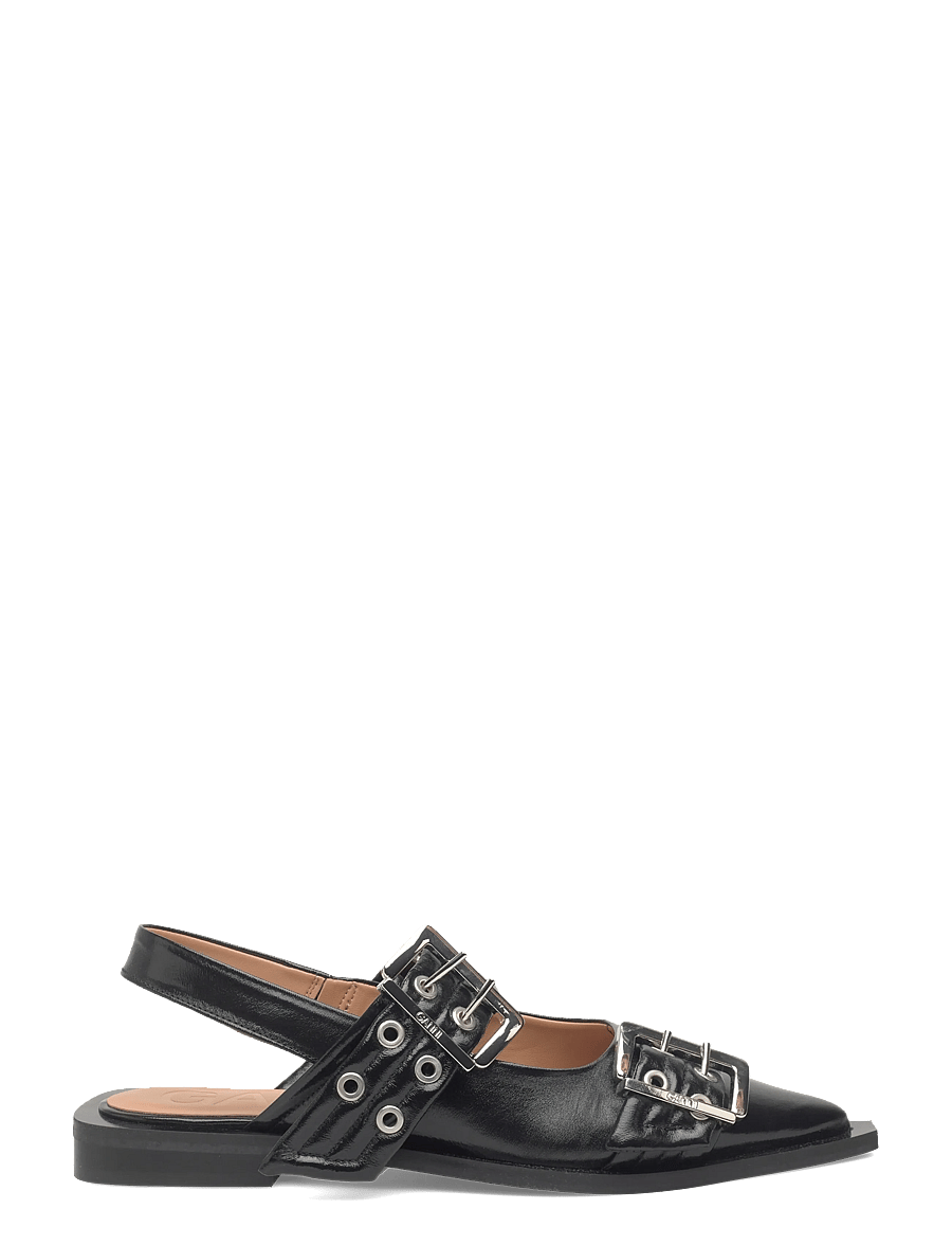 Ganni - Feminine Buckle Ballerinas - besondere anlässe - black - 1