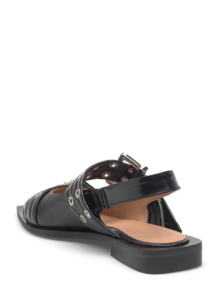 Ganni - Feminine Buckle Ballerinas - besondere anlässe - black - 2