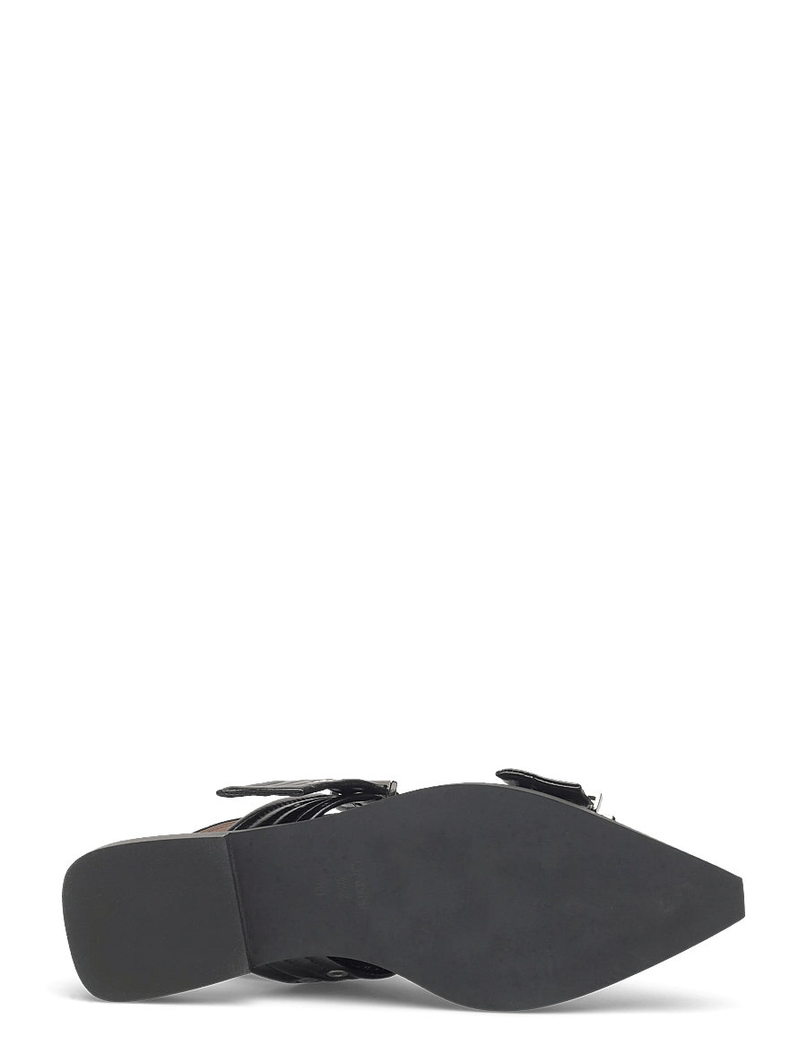 Ganni - Feminine Buckle Ballerinas - besondere anlässe - black - 4