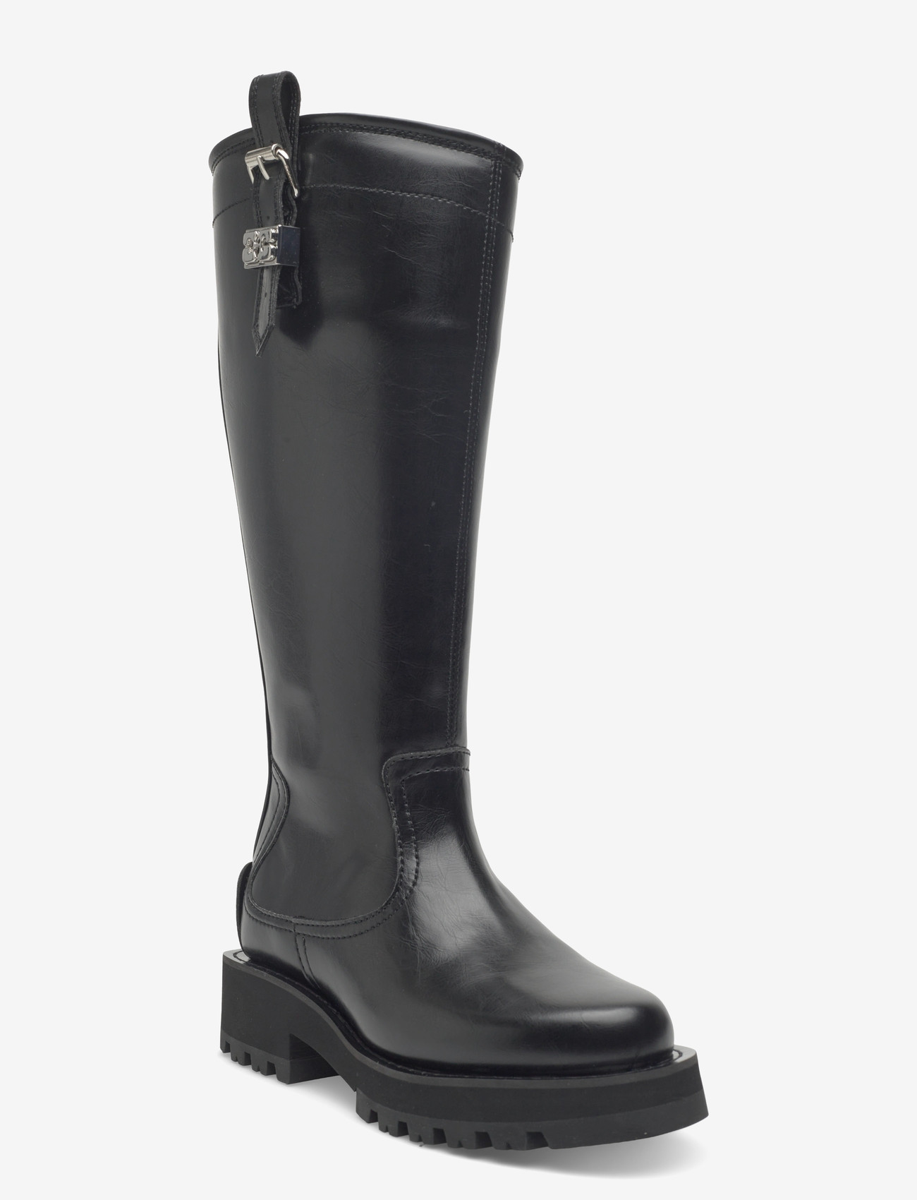 Ganni - Knee-high boots - langskaftede støvler - black - 0
