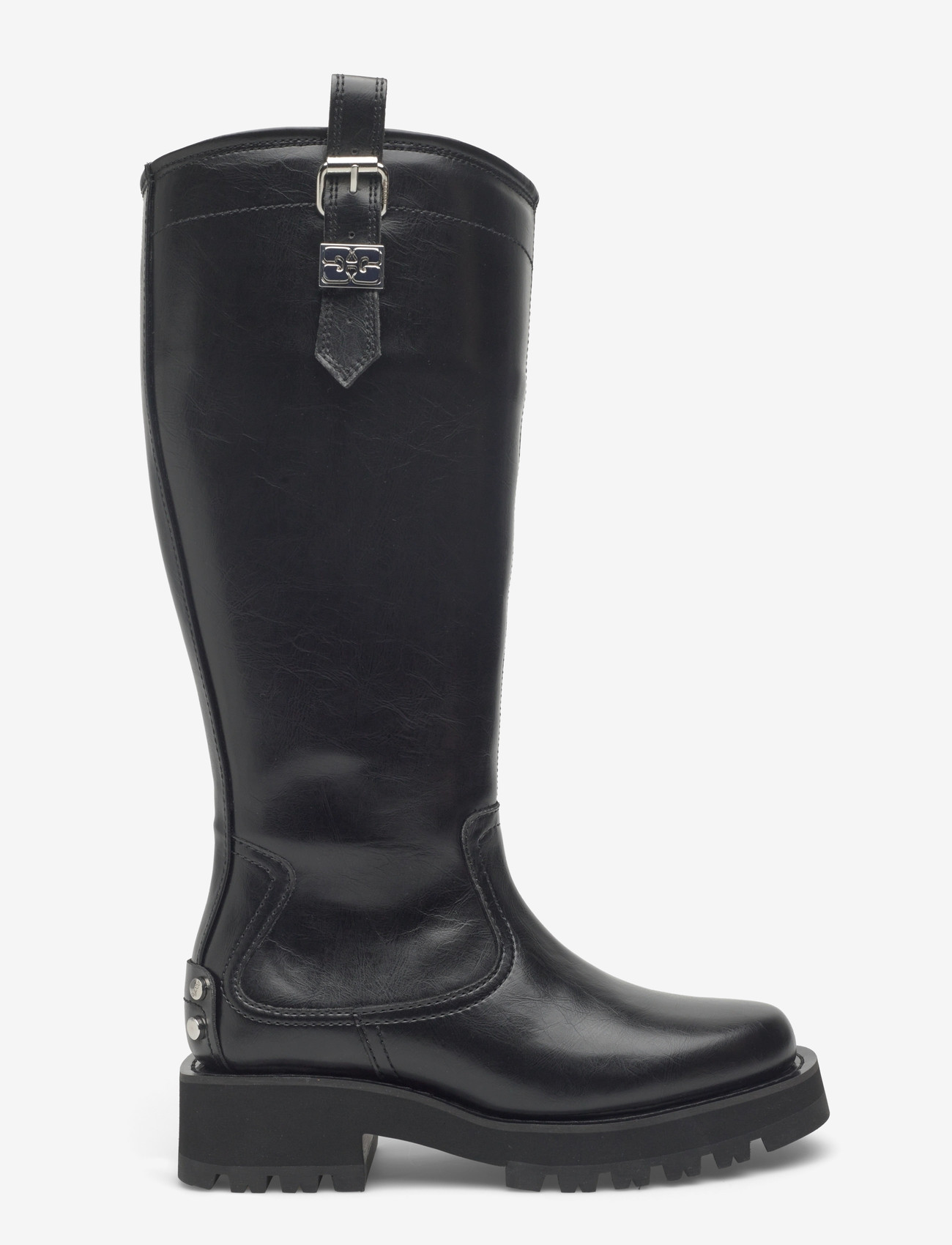 Ganni - Knee-high boots - langskaftede støvler - black - 1