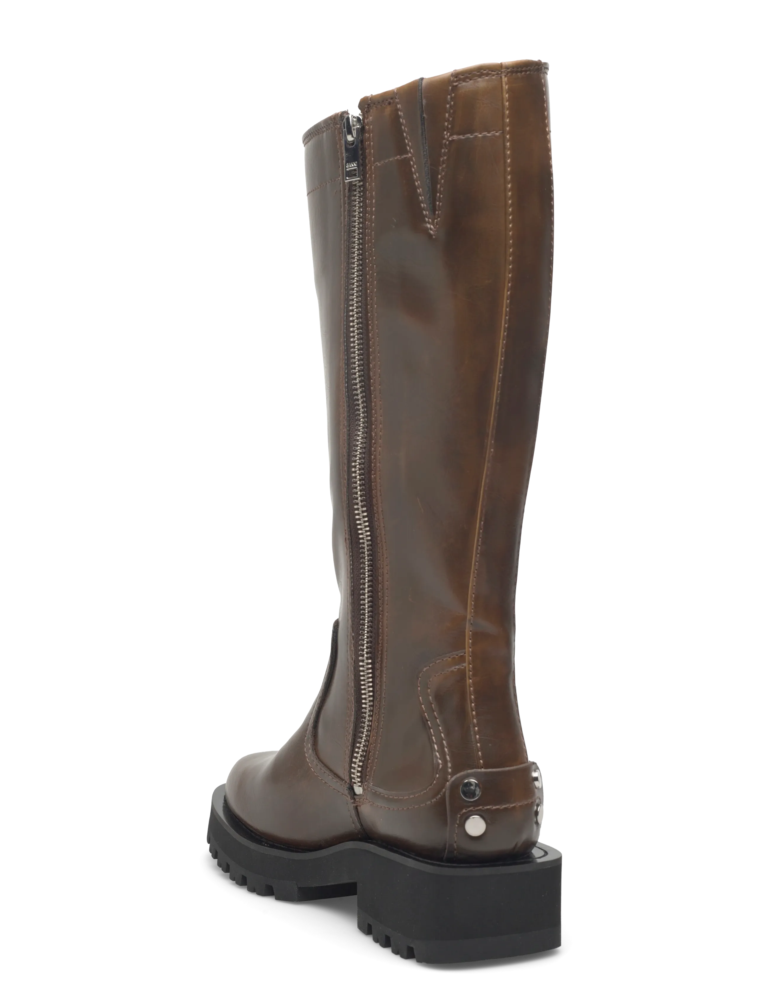 Studs High Boot Crinkle Oleatex 3