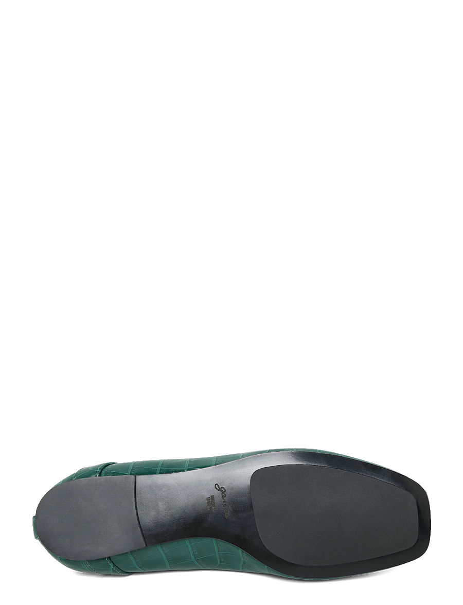 Ganni - Lace-Up Ballerinas - green - 4