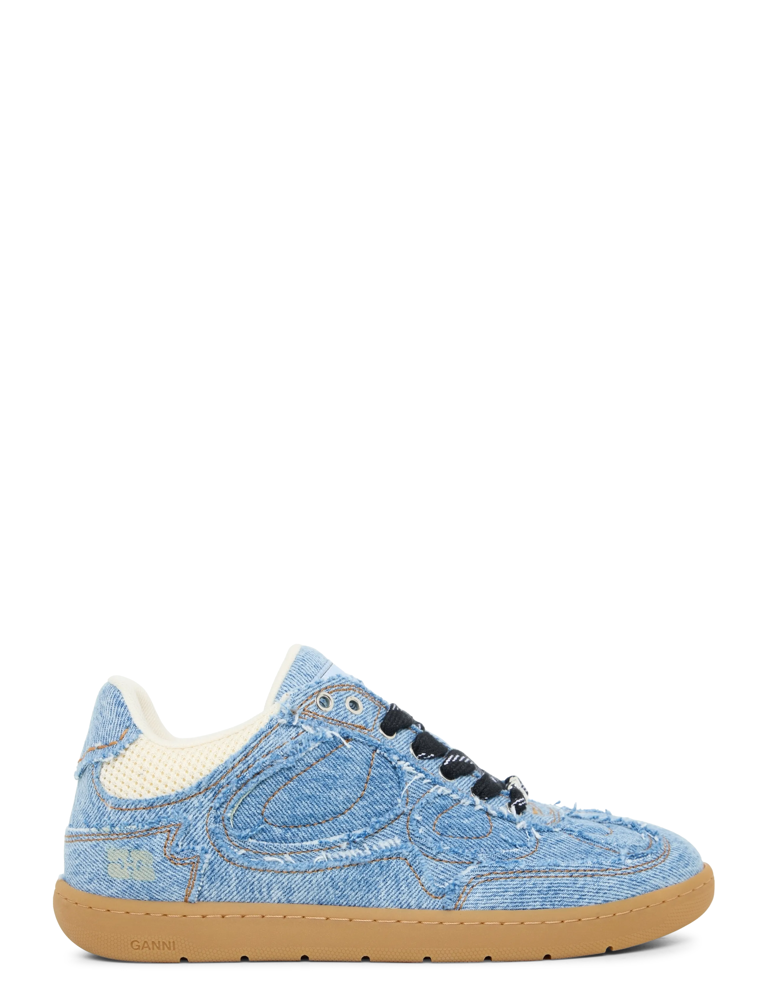 Ganni - 08 Raw Edge Sneakers - niedrige sneaker - blue - 2