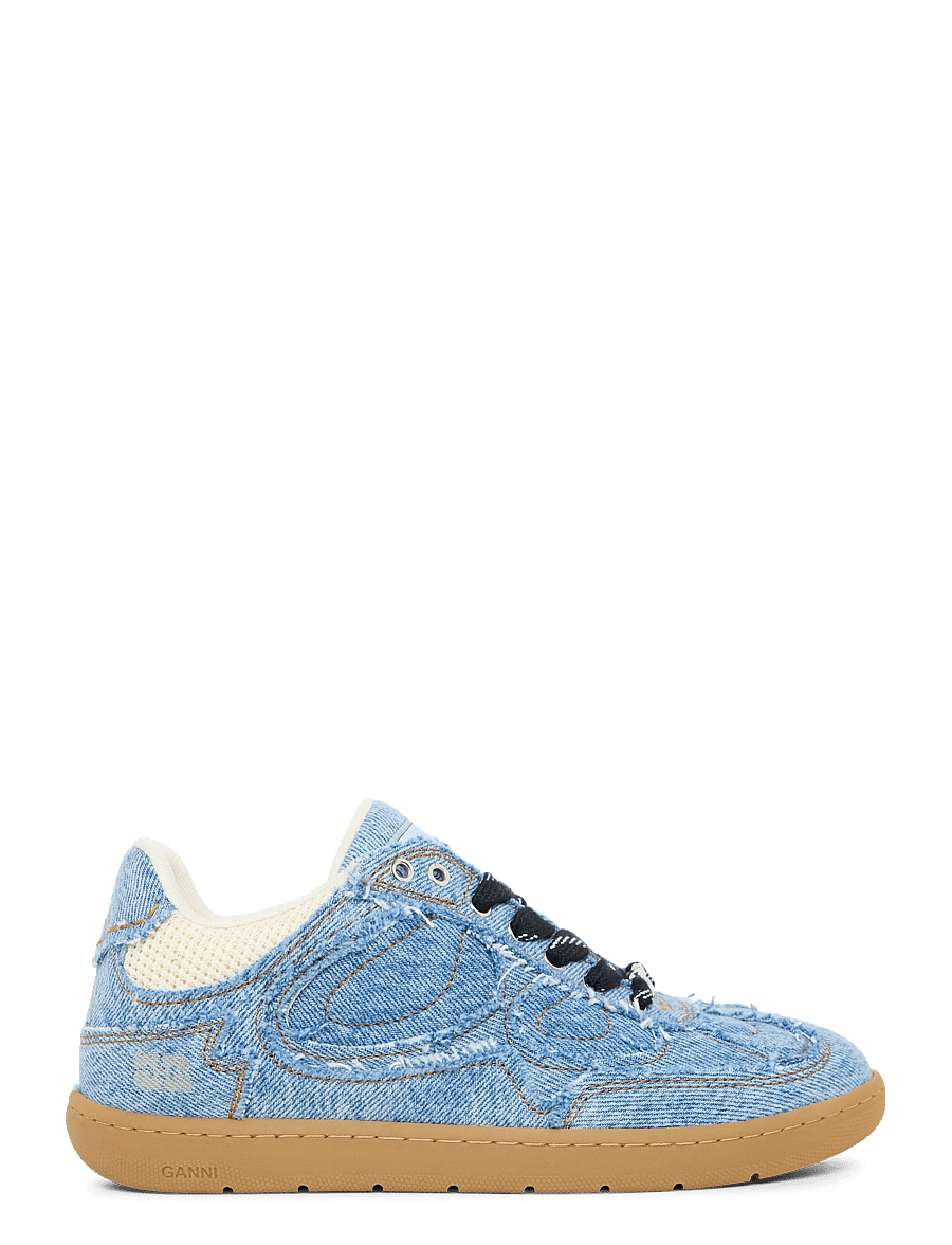 Ganni - 08 Raw Edge Sneakers - niedrige sneaker - blue - 2