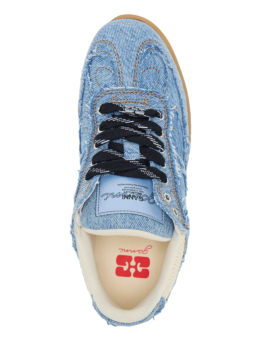Ganni - 08 Raw Edge Sneakers - niedrige sneaker - blue - 3