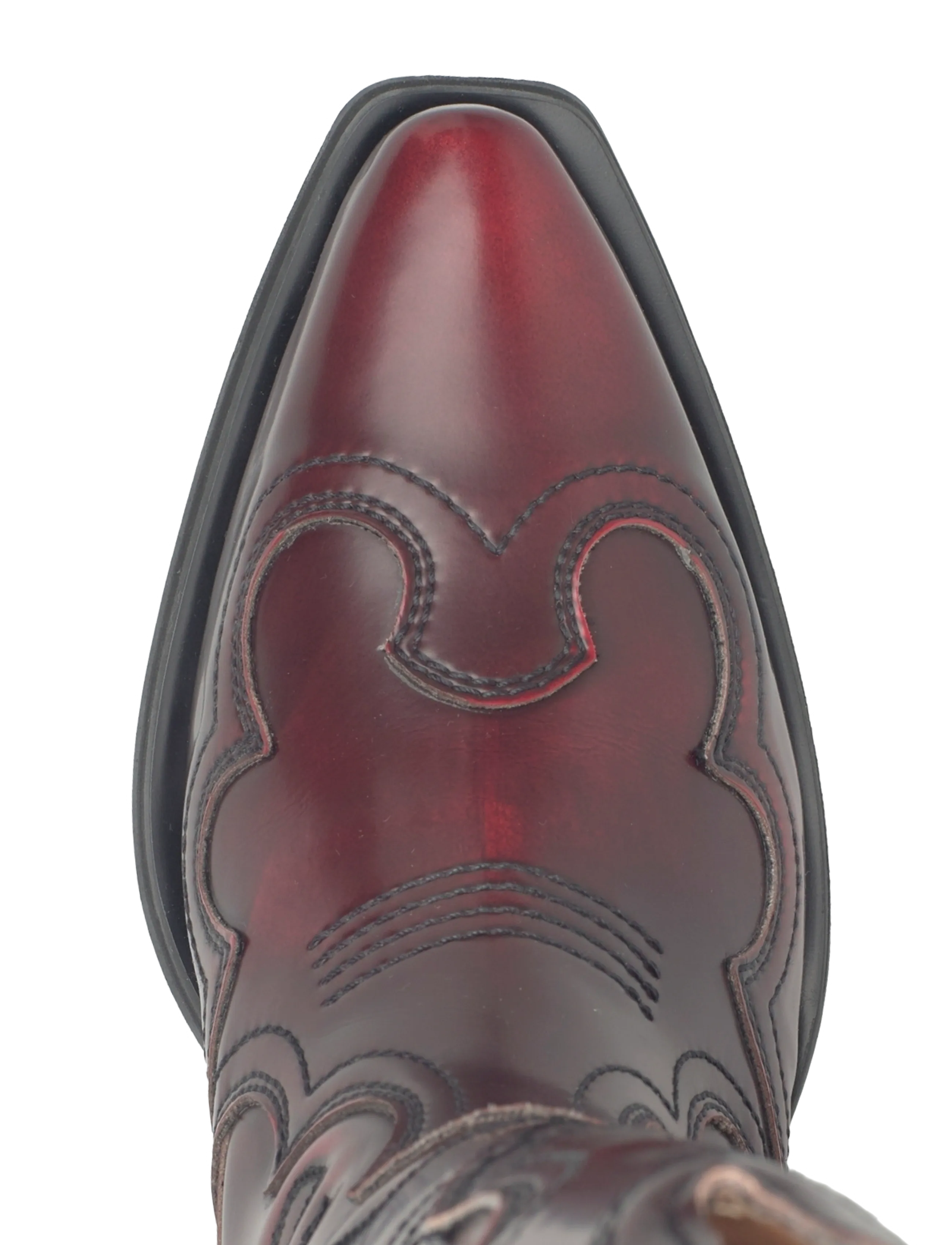 Mid Shaft Embroidered Western Boot Brushed 4