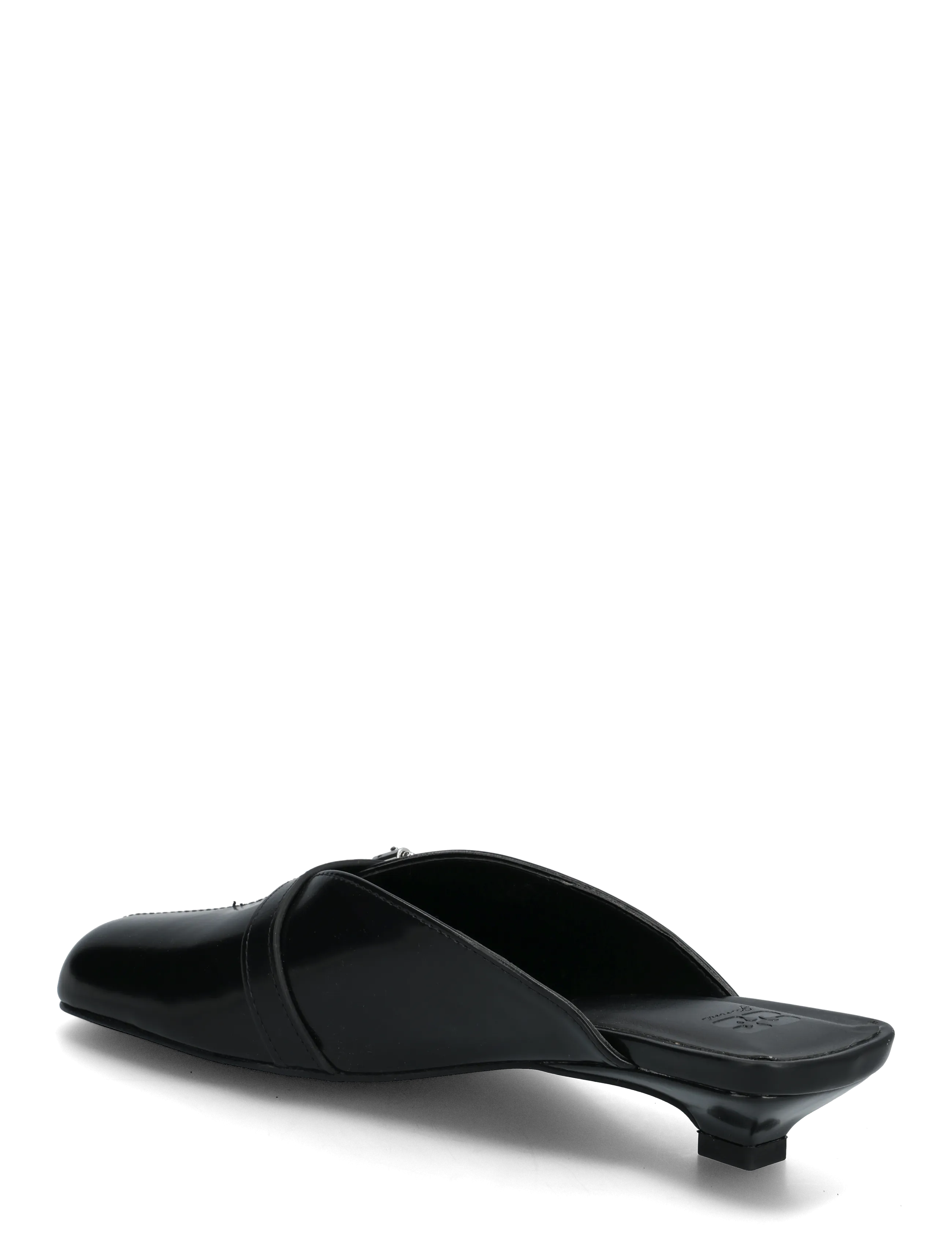 Sue Kitten Heel Mule Box Oleatex 2