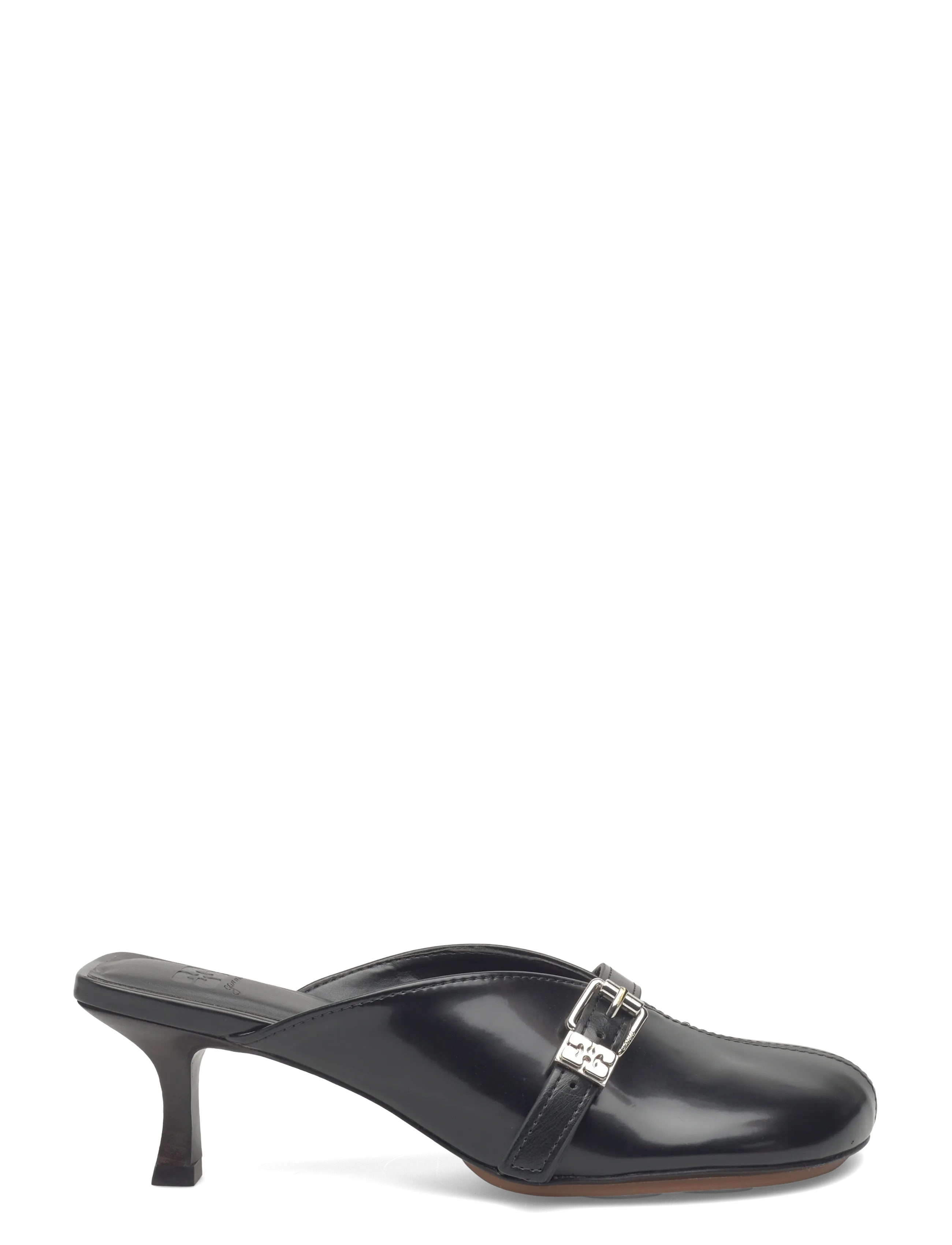 Sue Heeled Mule Box Oleatex 2